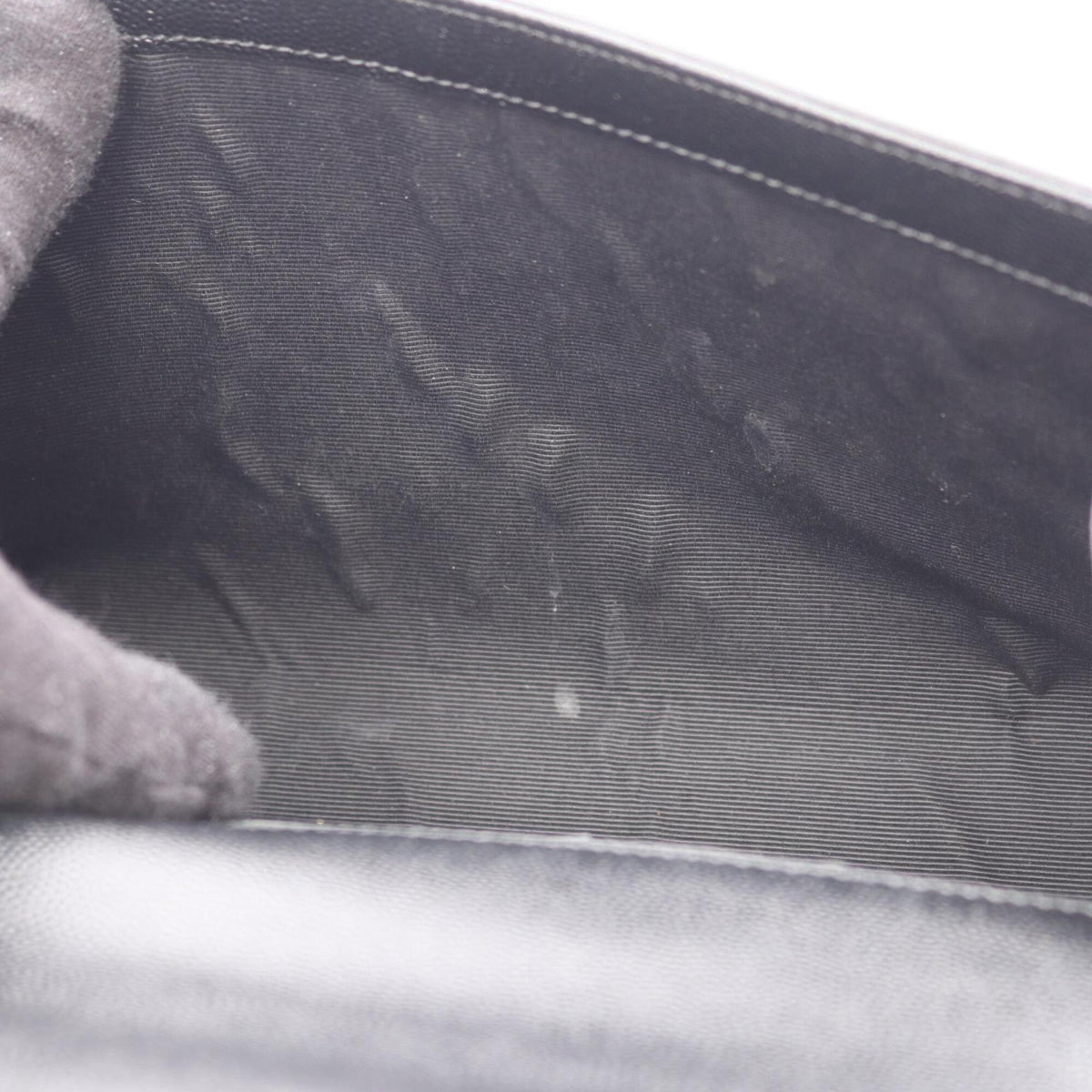 Yves Saint Laurent Black Leather Handbag Shoulder Bag (Pre-Owned)