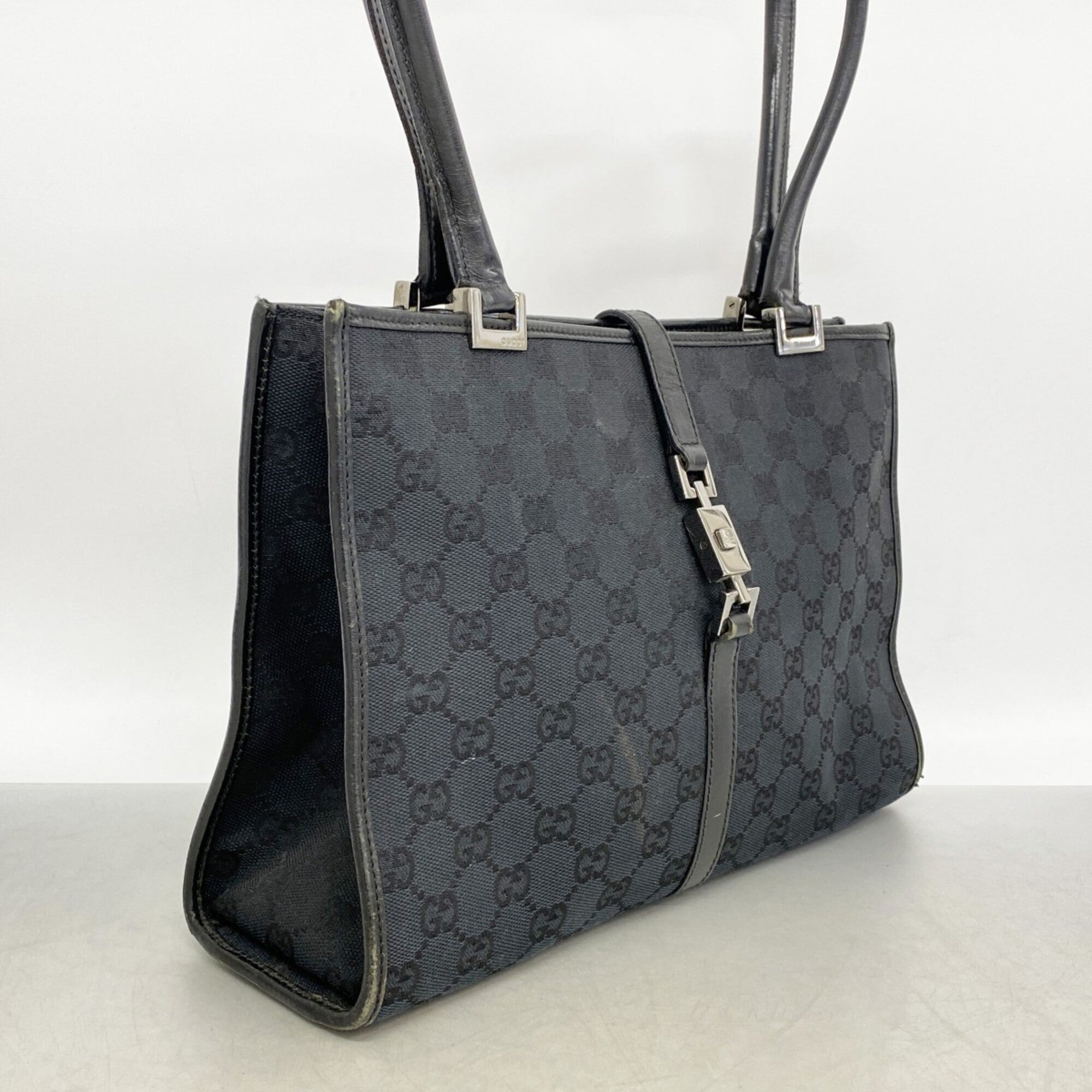 Gucci Black Canvas Handbag (Pre-Owned)