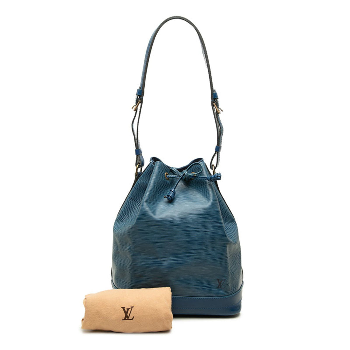 Louis Vuitton Toledo Blue Leather Shoulder Bag (Pre-Owned)