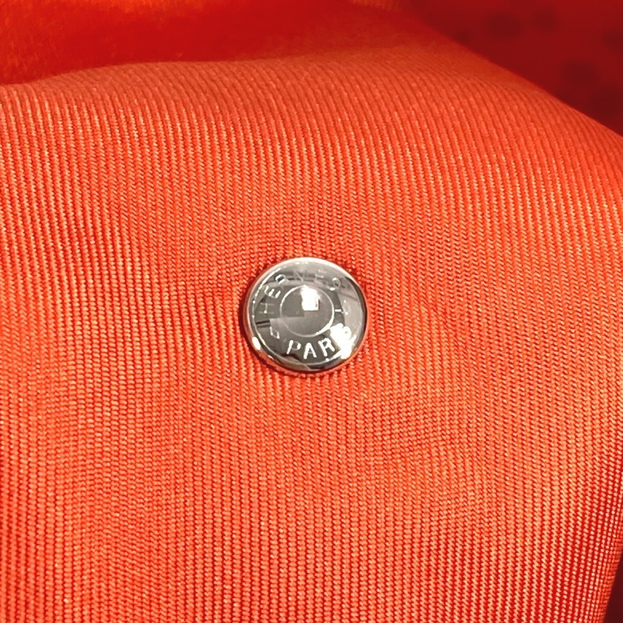 Hermes Orange Silk Pouch (Pre-Owned)