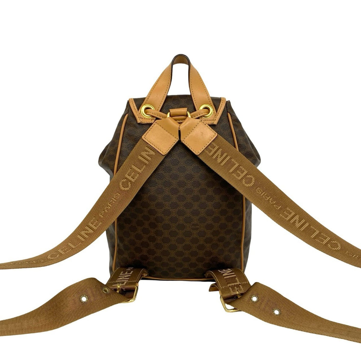 Celine Brown Pvc Leather Backpack (Pre-Owned)