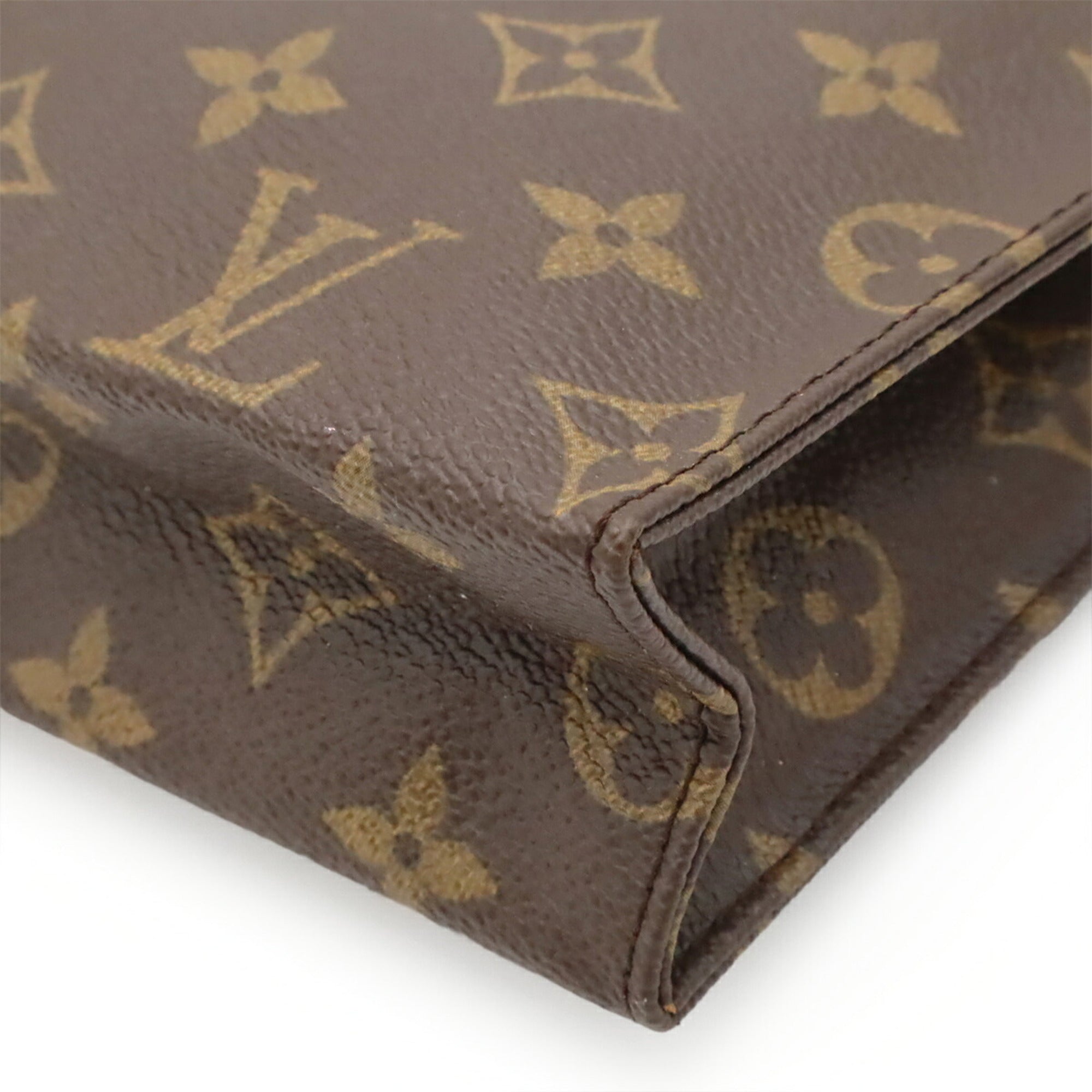 Louis Vuitton Brown Monogram Canvas Pochette Pouch (Pre-Owned)