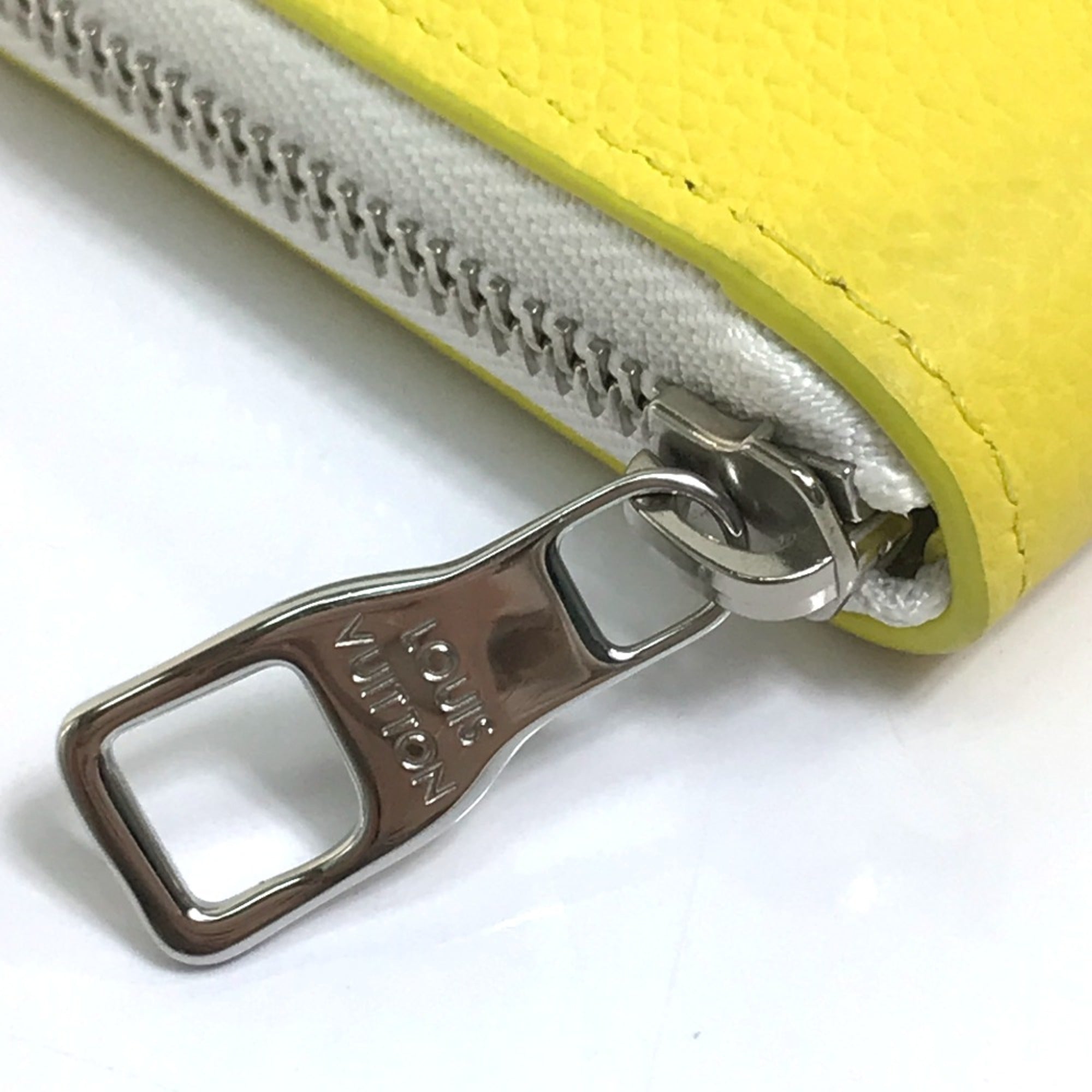 Louis Vuitton Yellow Leather Long Wallet (Bi-Fold) (Pre-Owned)