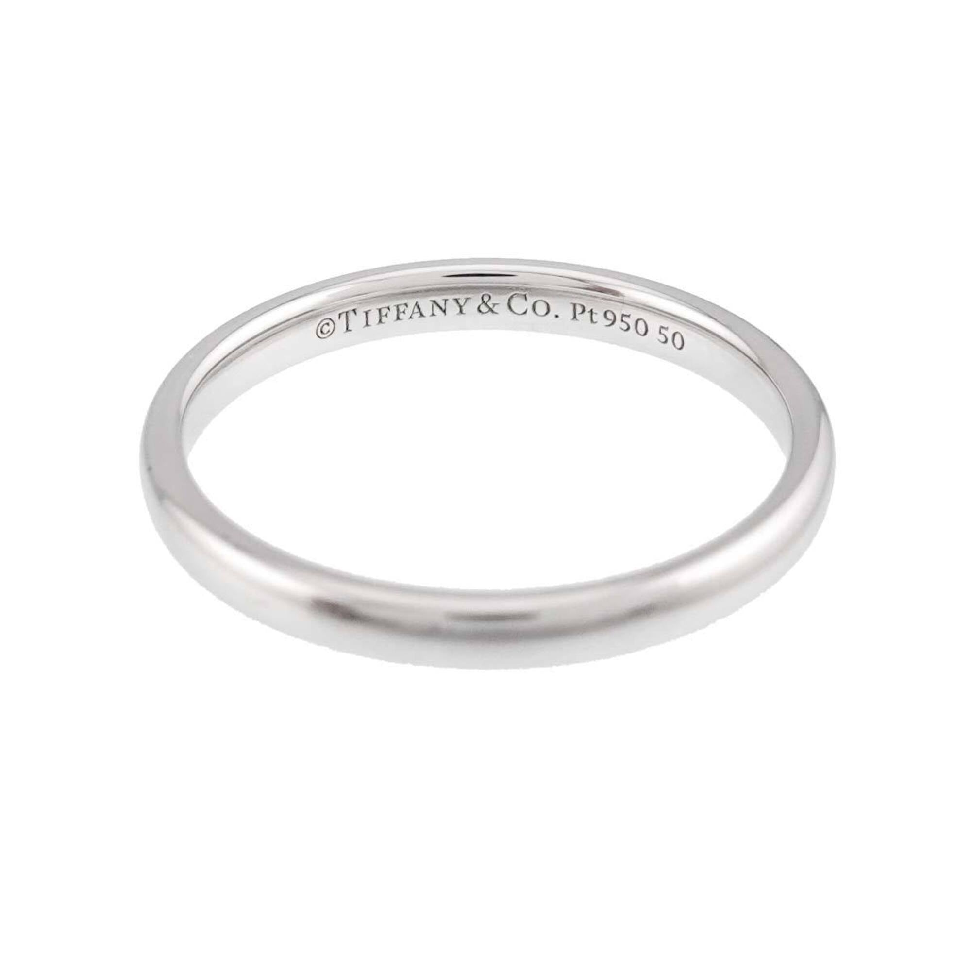 Tiffany Platinum Platinum 950 Band Ring (Pre-Owned)