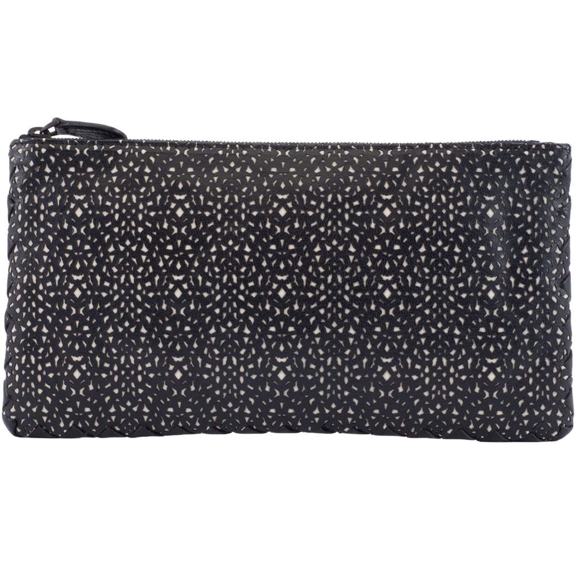 Bottega Veneta Black Leather Clutch Bag (Pre-Owned)
