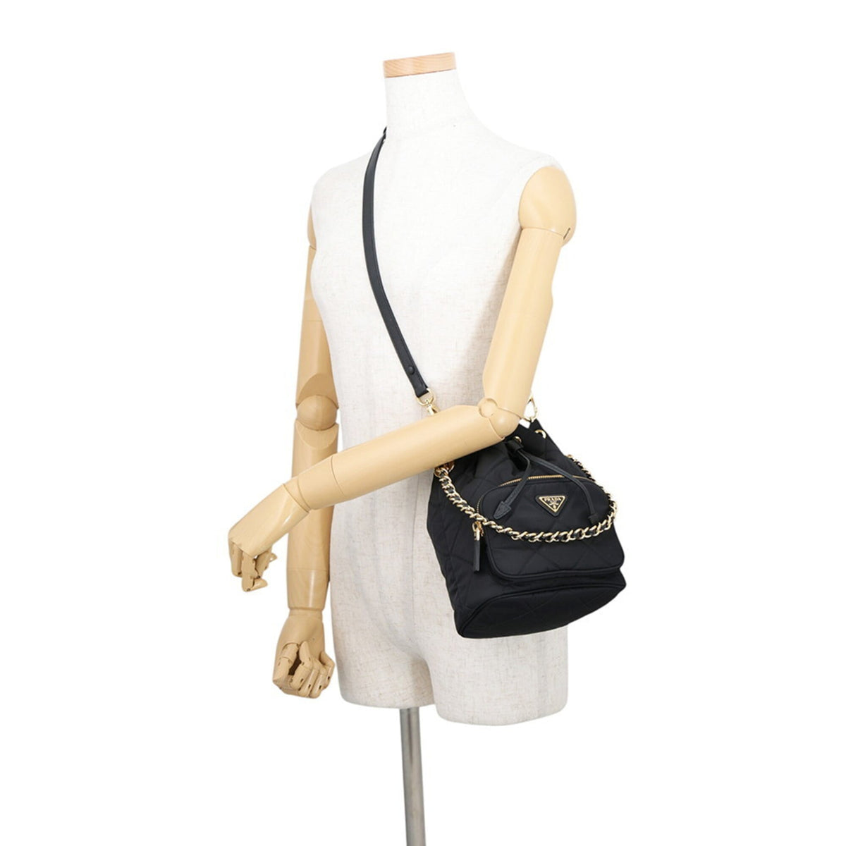 Prada Black Nylon Handbag Shoulder Bag (Pre-Owned)