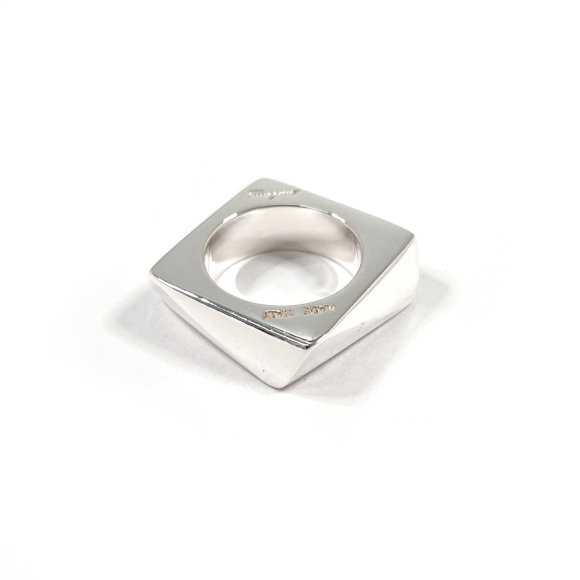 Salvatore Ferragamo Silver Silver 925 Band Ring (Pre-Owned)