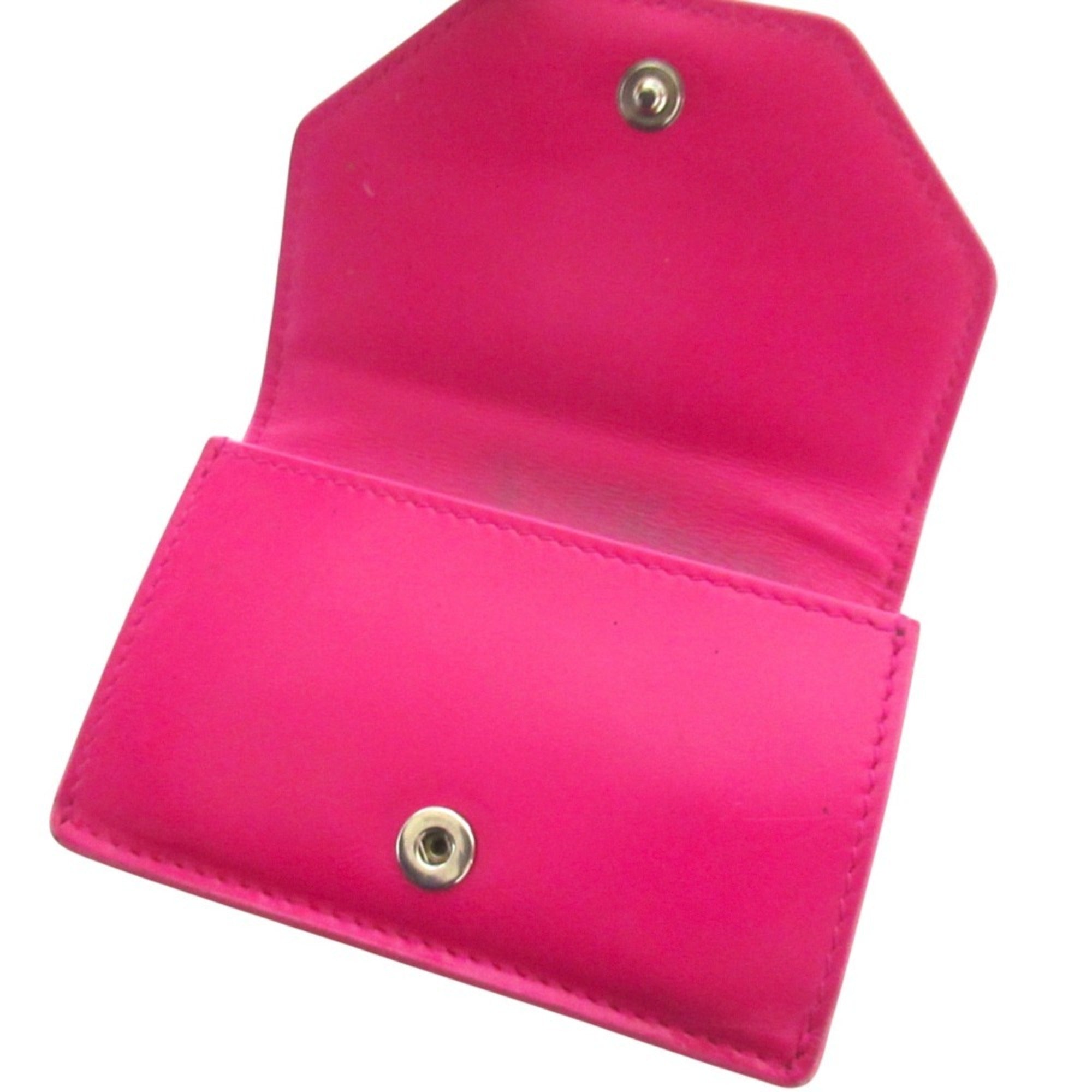 Balenciaga Pink Leather Wallet (Tri-Fold) (Pre-Owned)