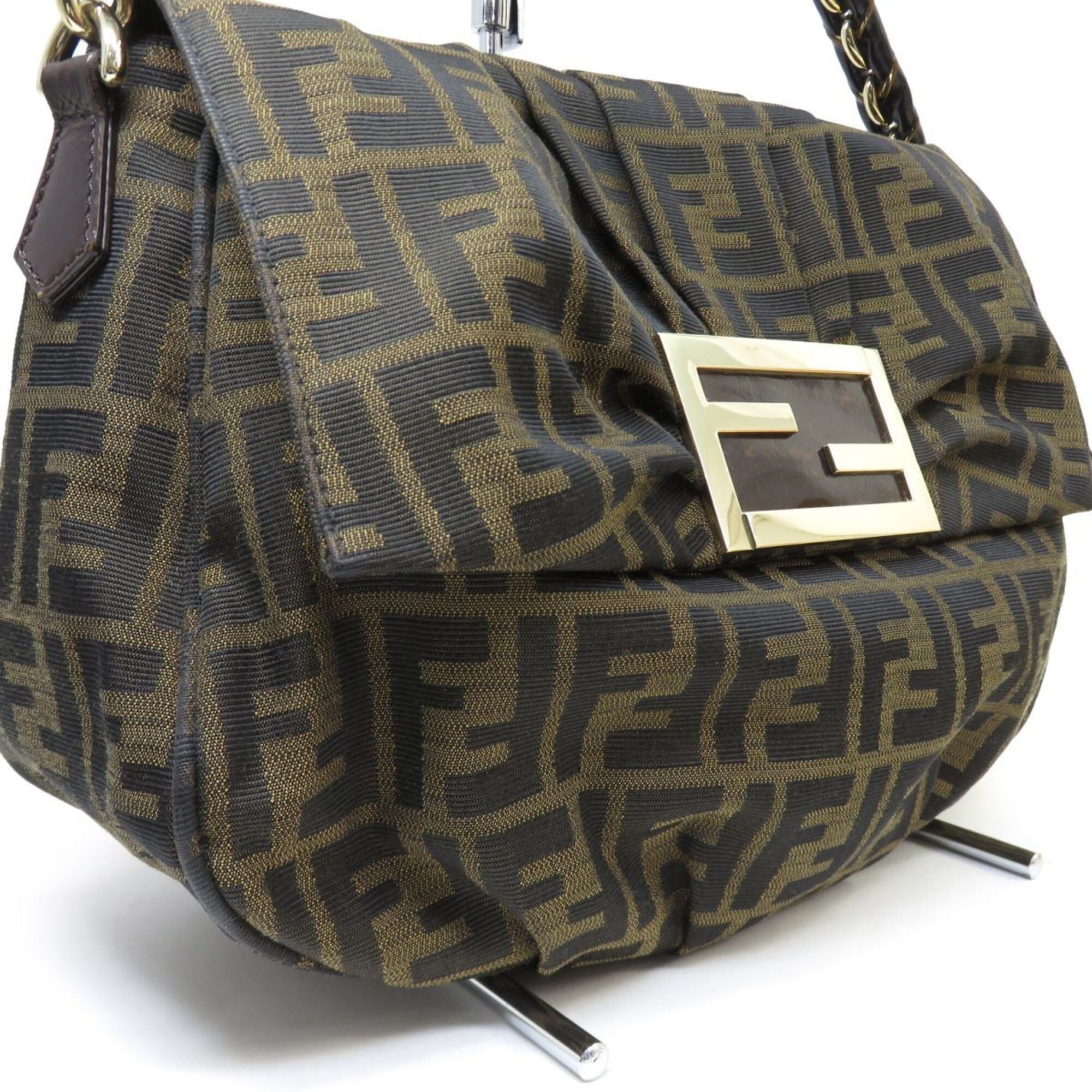 Fendi Brown Dark Brown Shoulder Bag (Pre-Owned)