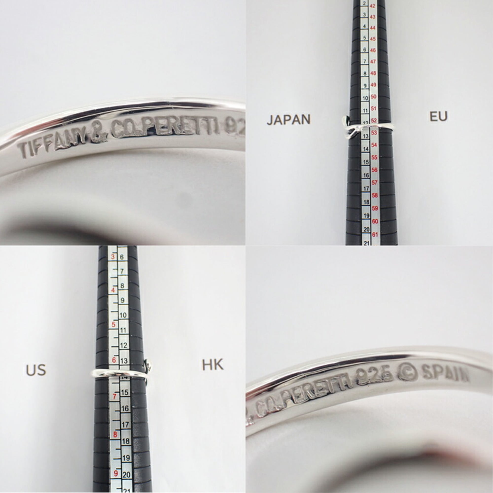 Tiffany Sterling Silver 925 Band Ring (Pre-Owned)