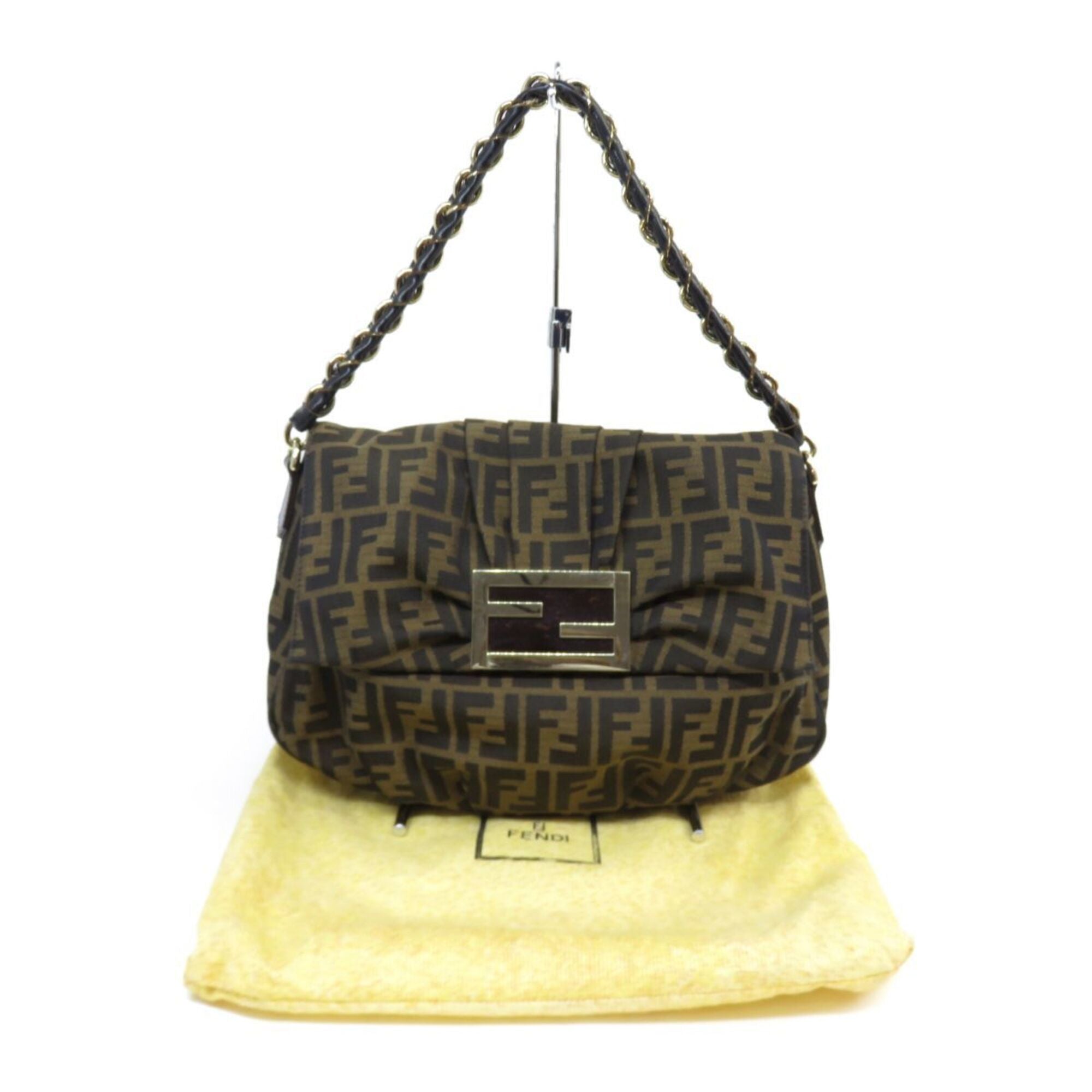 Fendi Brown Dark Brown Shoulder Bag (Pre-Owned)