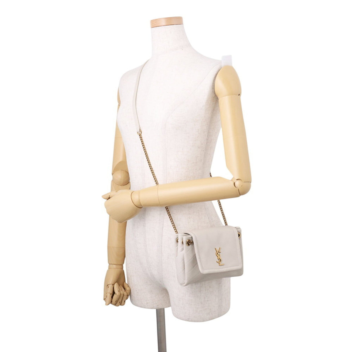 Saint Laurent White Leather Shoulder Bag (Pre-Owned)