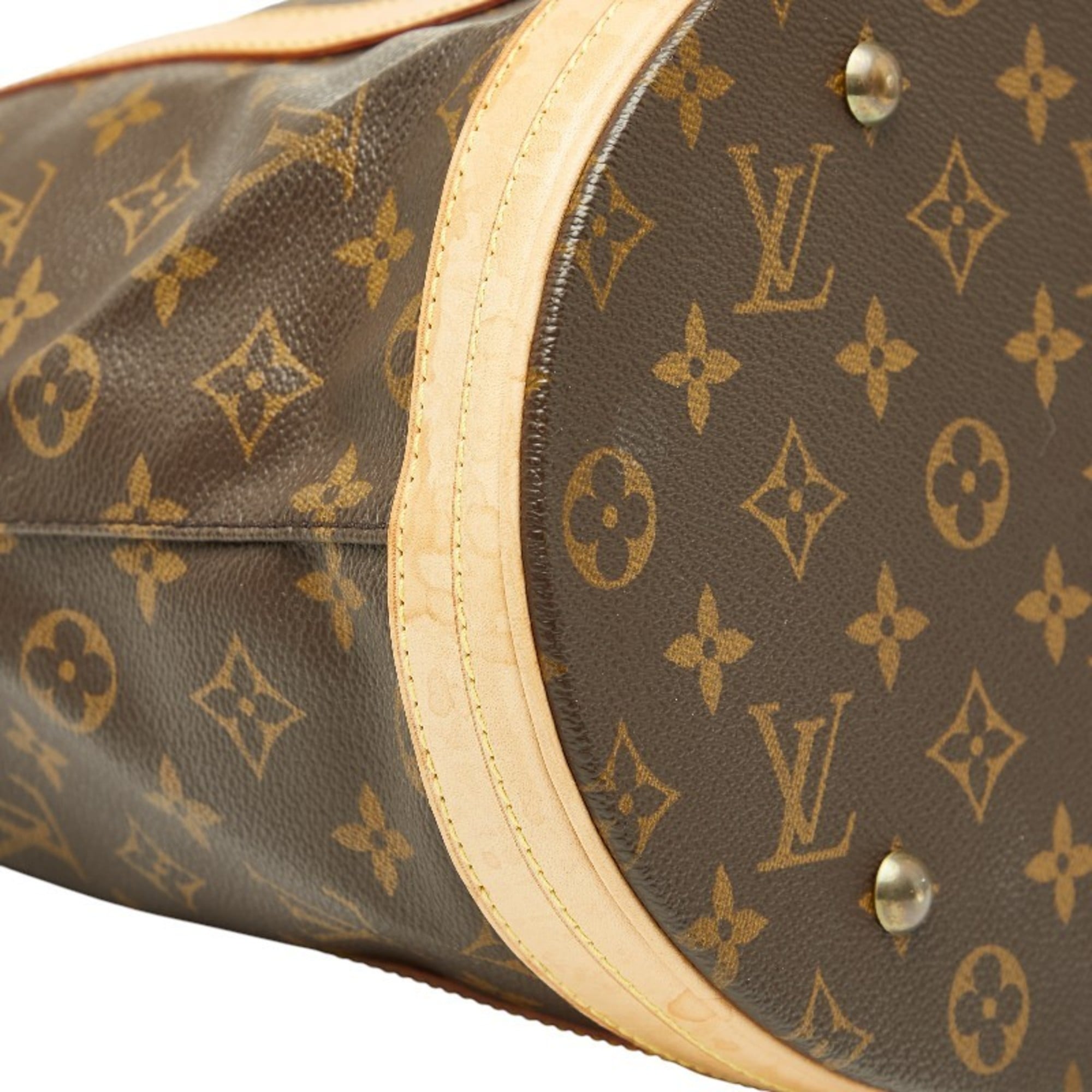 Louis Vuitton Brown Pvc Leather Shoulder Bag Tote Bag (Pre-Owned)