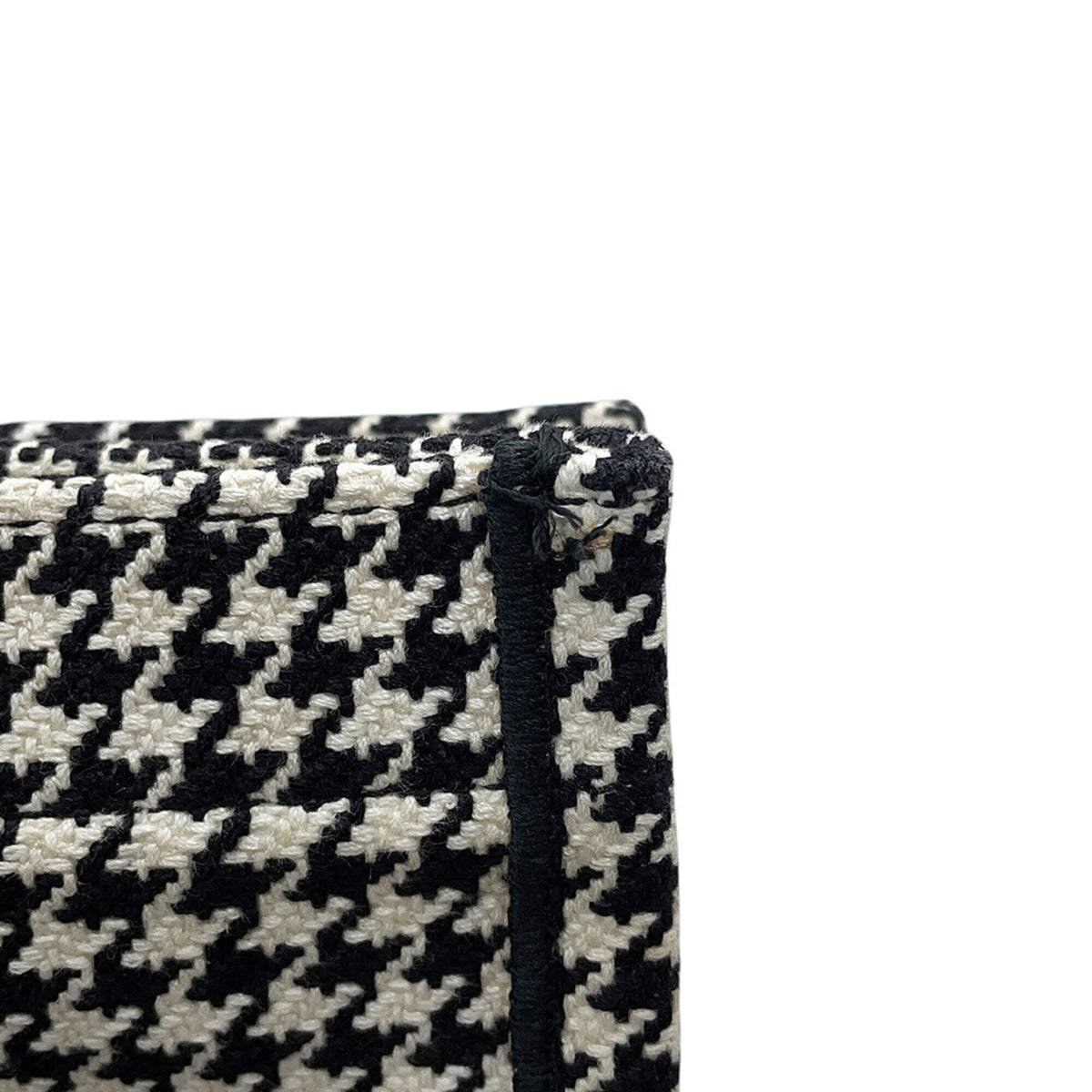 Christian Dior Black White Canvas Handbag Tote Bag (Pre-Owned)