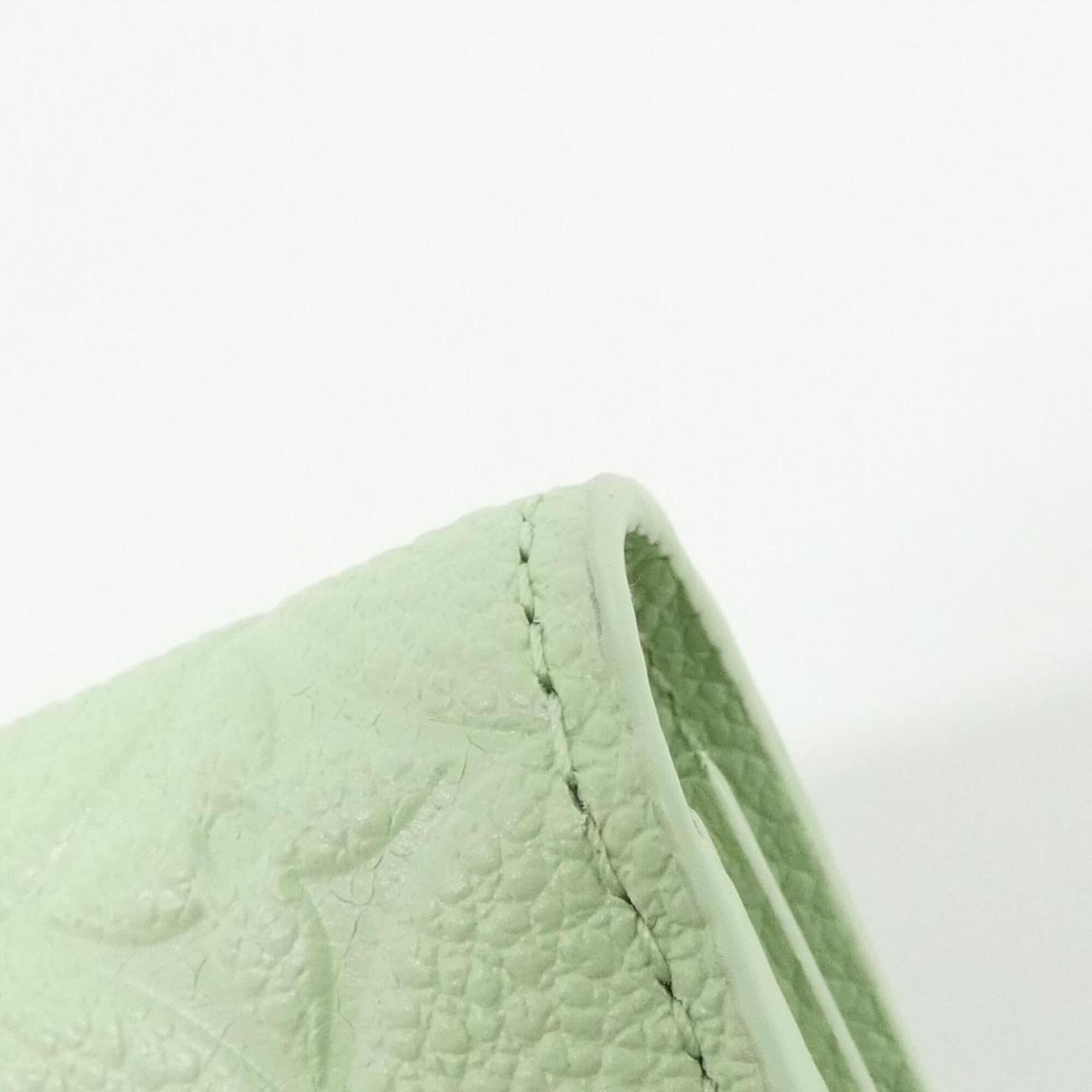 Louis Vuitton Green Green Tea Leather Coin Purse/Coin Case (Pre-Owned)