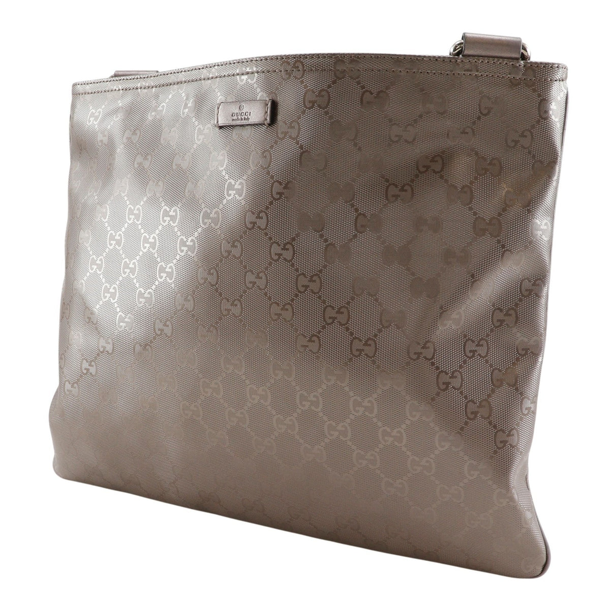 Gucci Bronze Gg Imprimé Shoulder Bag (Pre-Owned)
