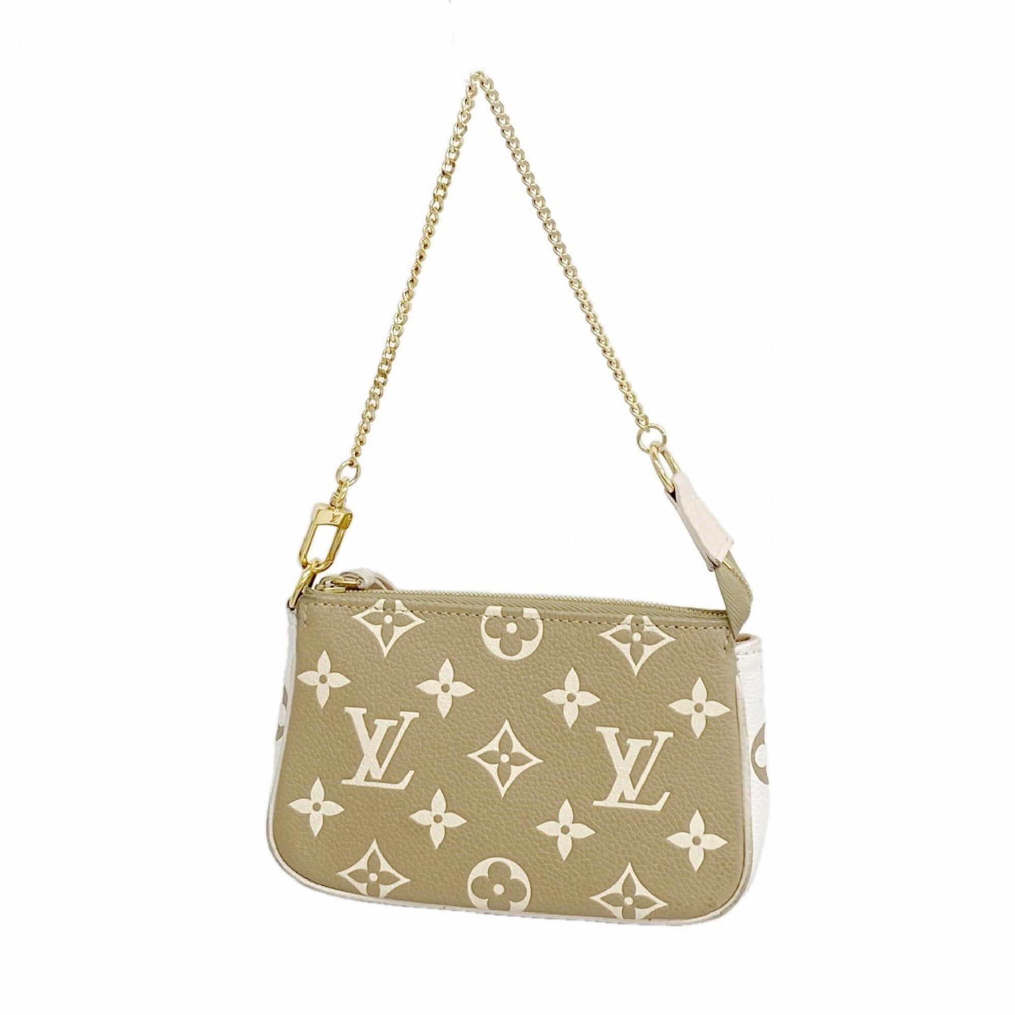 Louis Vuitton Beige Khaki Pouch (Pre-Owned)