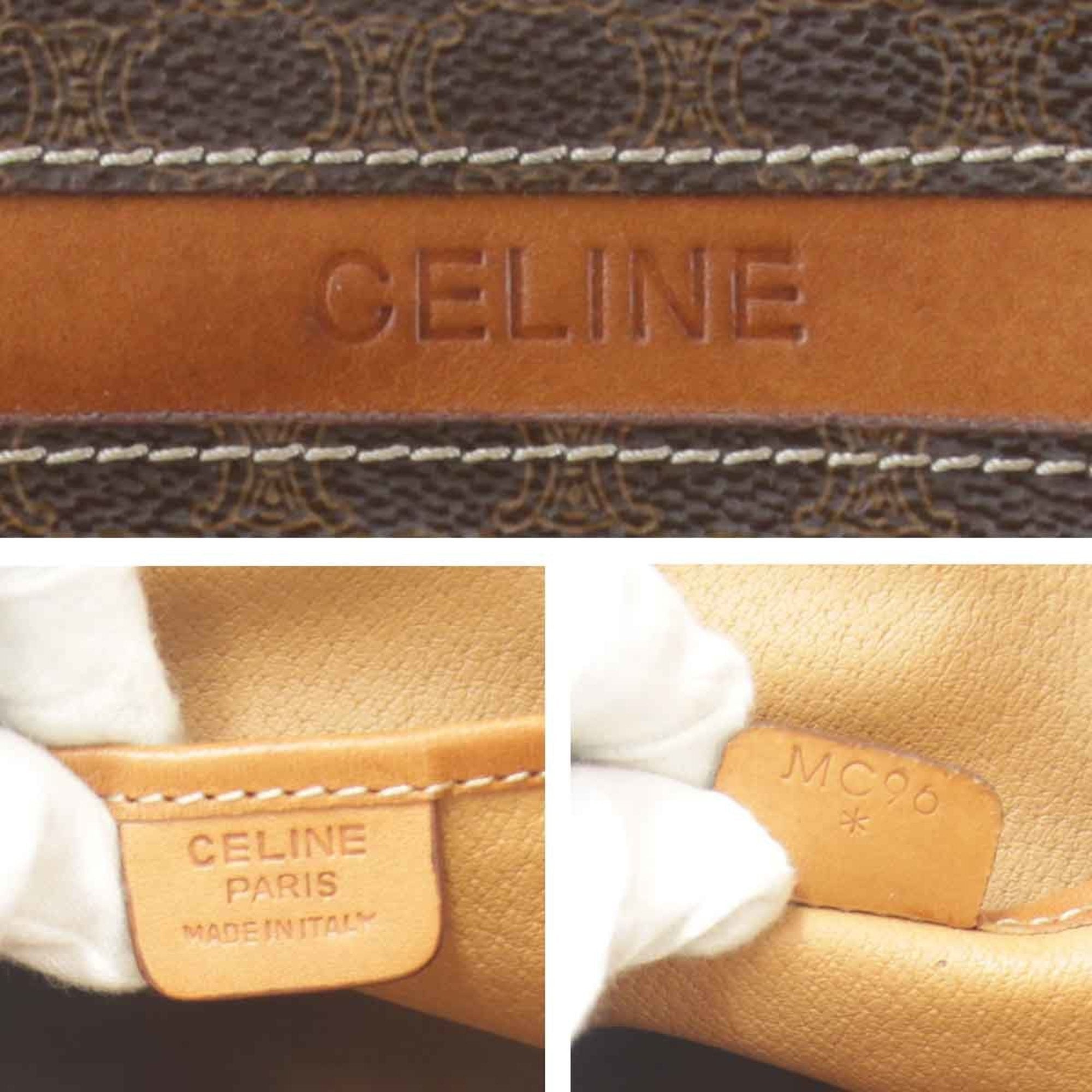 Celine Brown Pvc Leather Backpack (Pre-Owned)