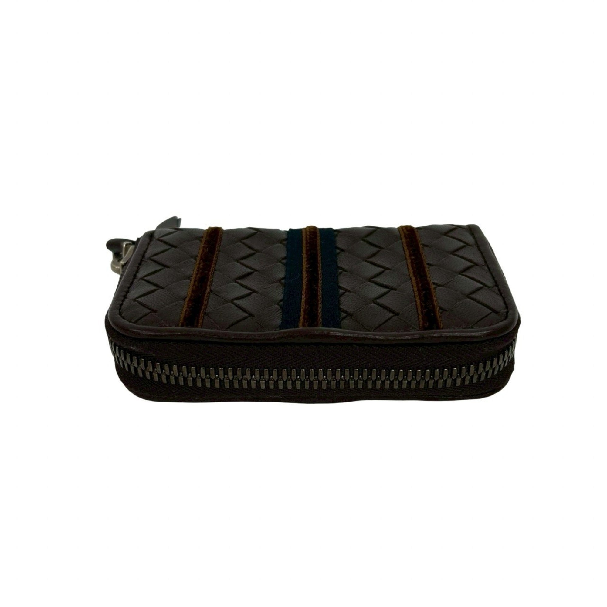 Bottega Veneta Brown Leather Coin Purse/Coin Case (Pre-Owned)