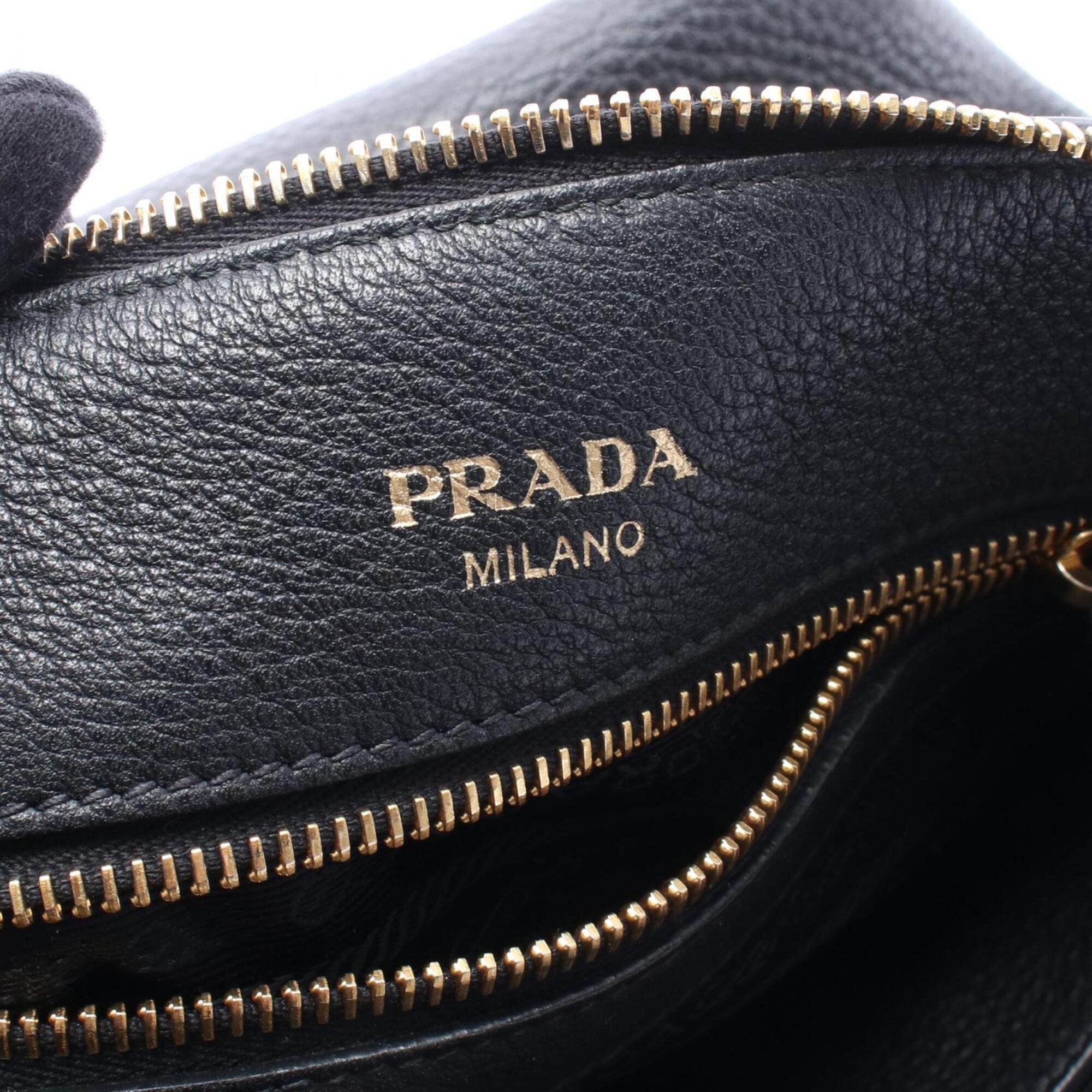 Prada Black Leather Handbag (Pre-Owned)