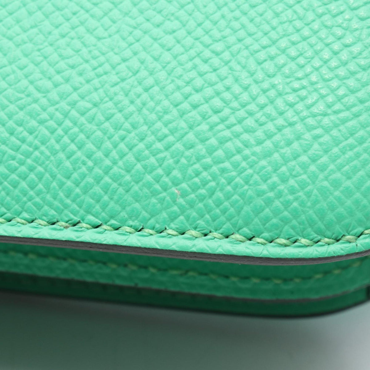 Hermes Green Epsom Leather Handbag Shoulder Bag (Pre-Owned)