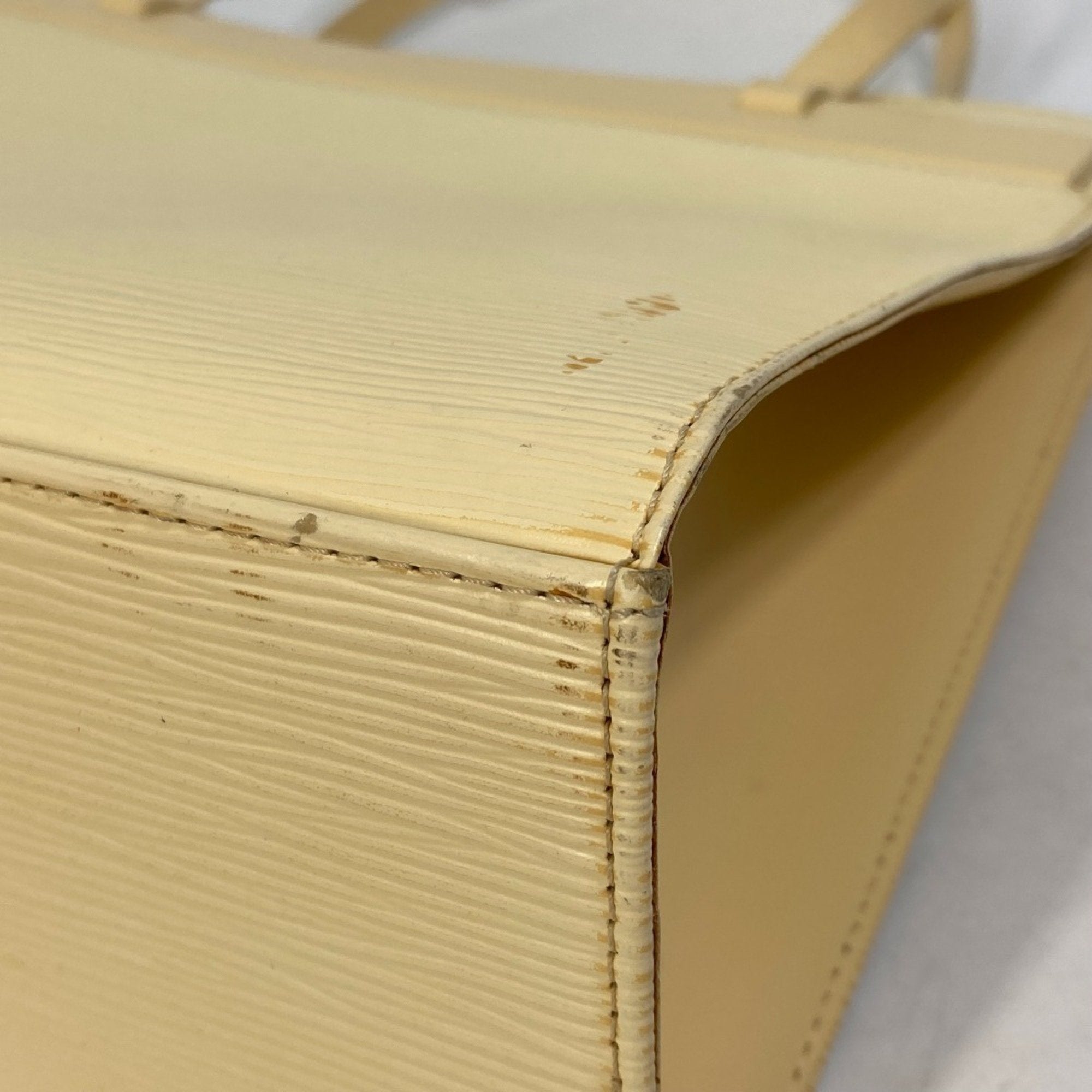 Louis Vuitton Vanilla Yellow Epi Leather Shoulder Bag Tote Bag (Pre-Owned)
