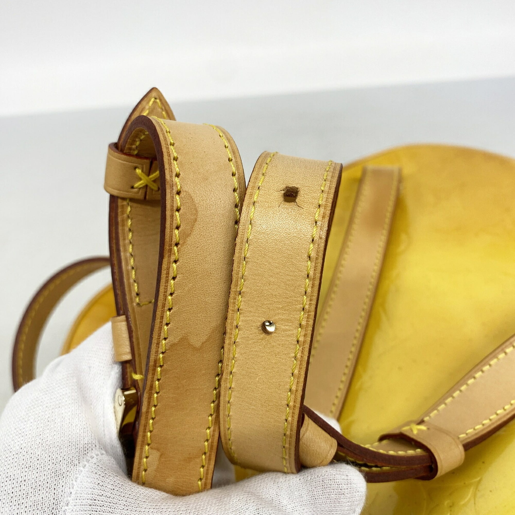 Louis Vuitton Lime Yellow Backpack (Pre-Owned)