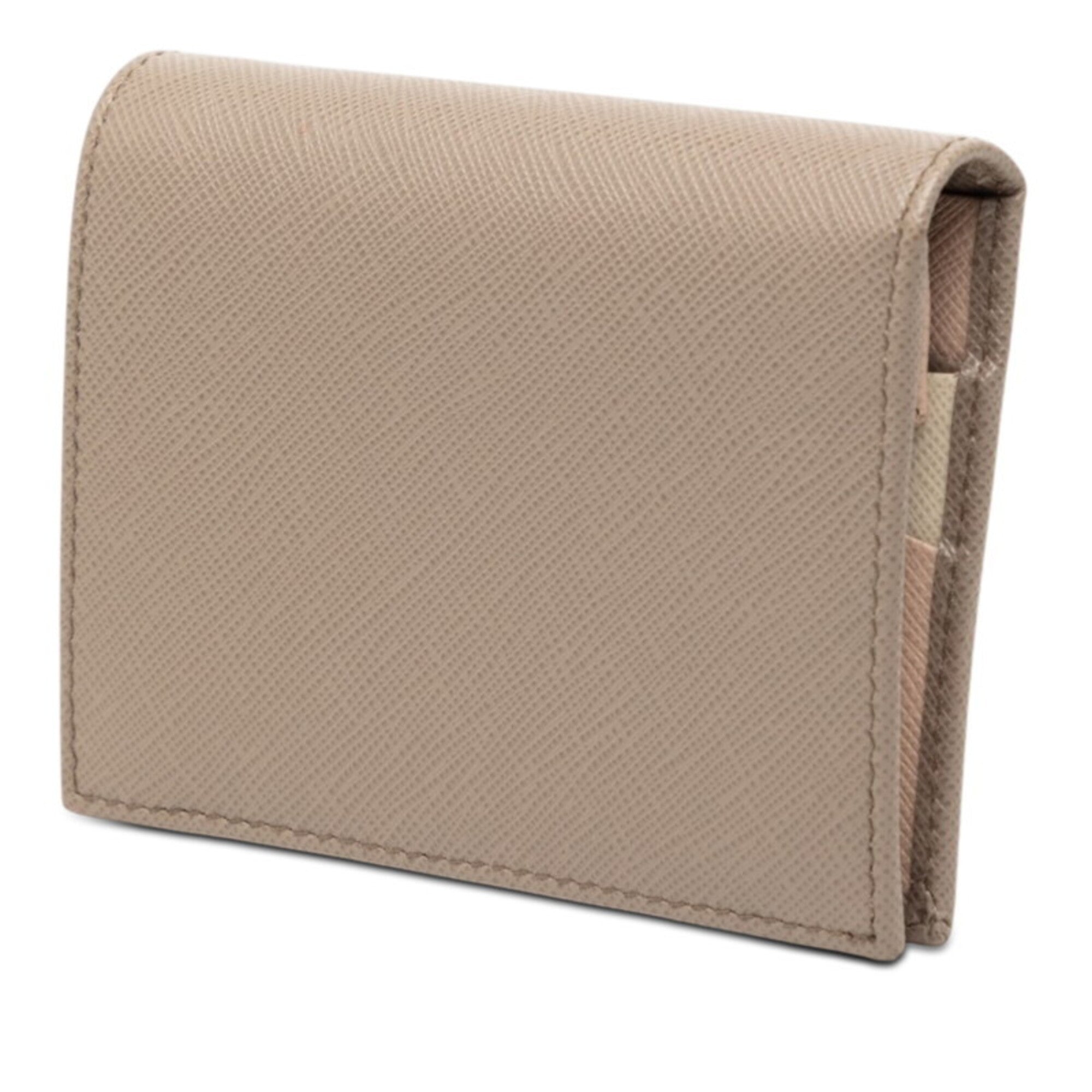 Prada Gray Multi-Color Leather Wallet (Bi-Fold) (Pre-Owned)