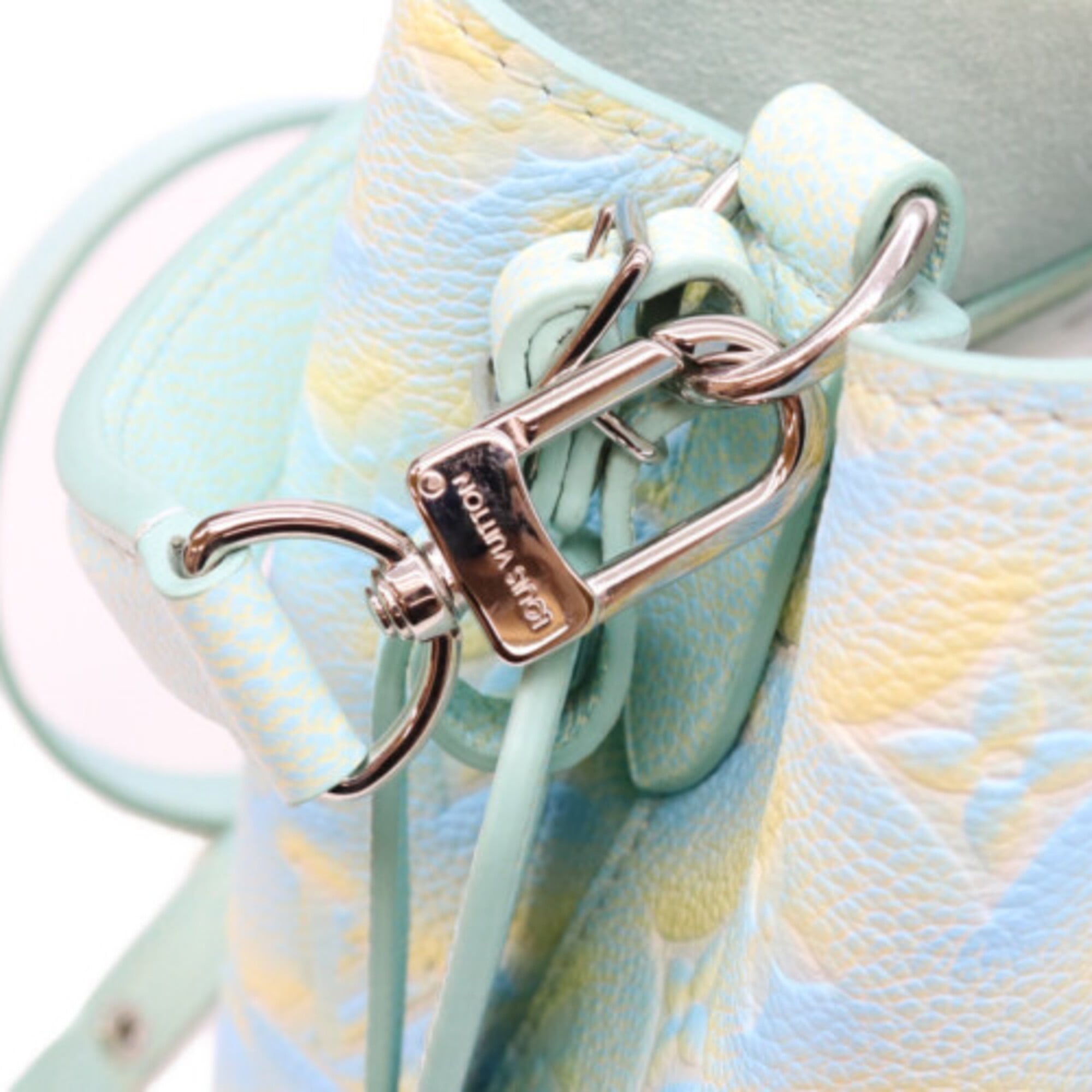 Louis Vuitton Blue Yellow Monogram Empreinte Shoulder Bag (Pre-Owned)