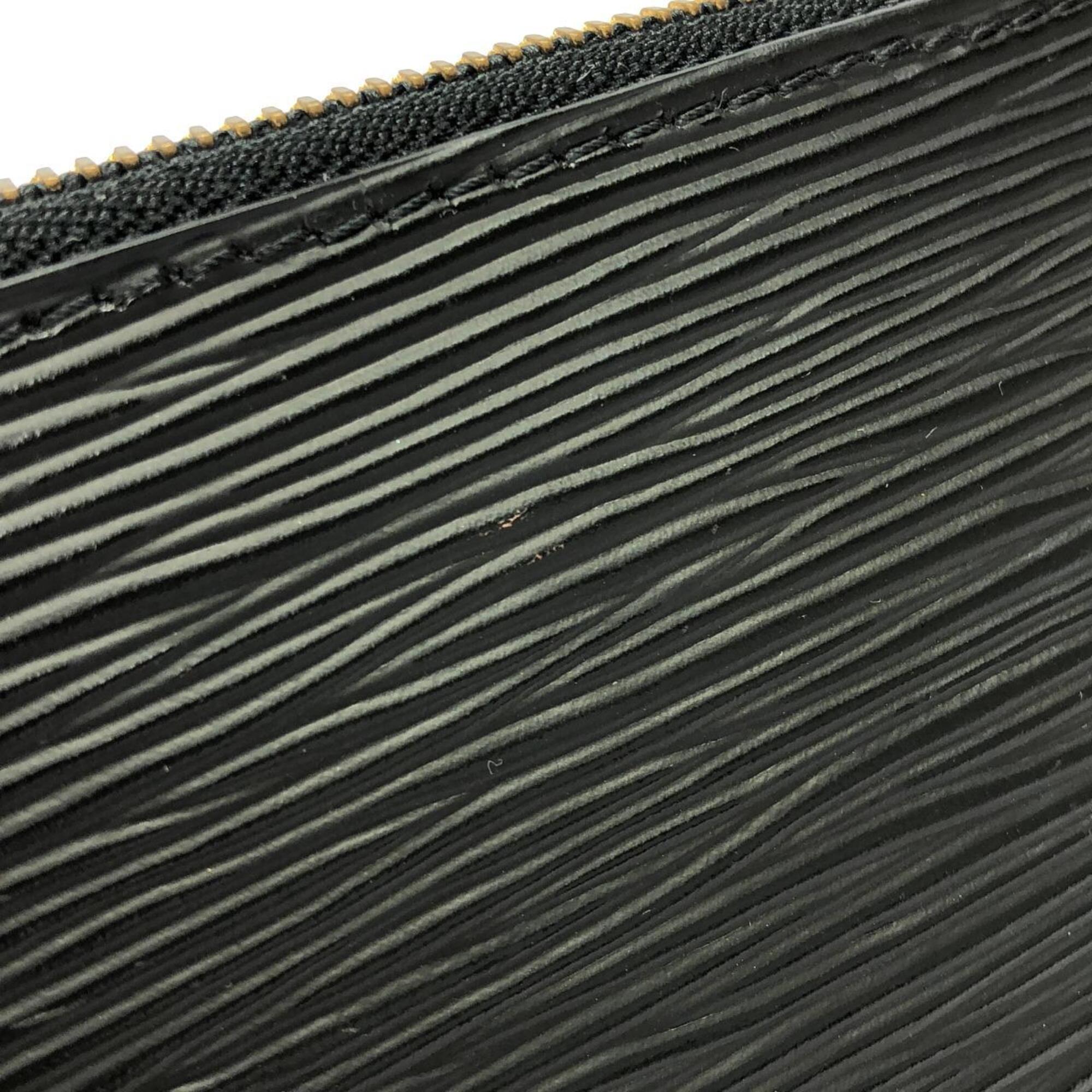 Louis Vuitton Black Leather Pochette Pouch (Pre-Owned)