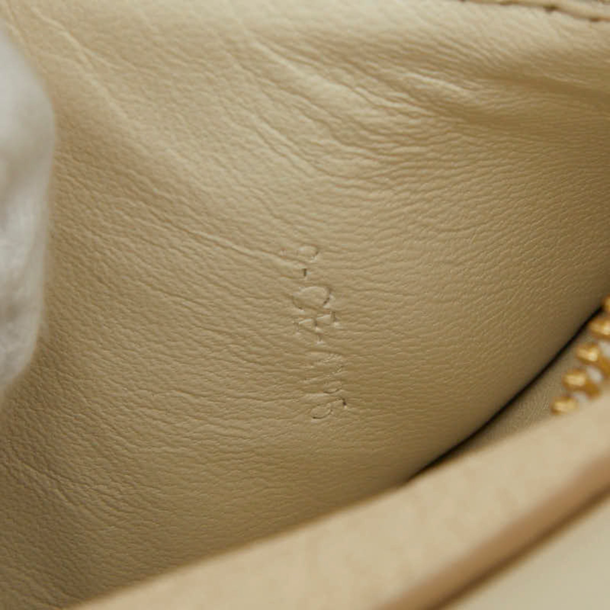 Celine Ivory Leather Shoulder Bag (Pre-Owned)