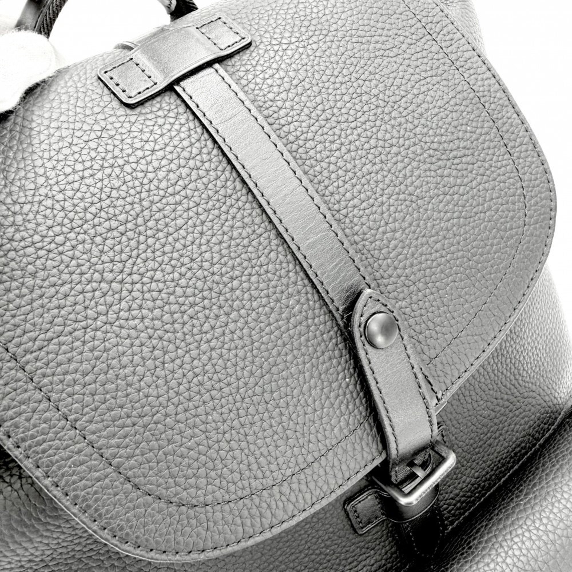 Louis Vuitton Black Leather Backpack (Pre-Owned)