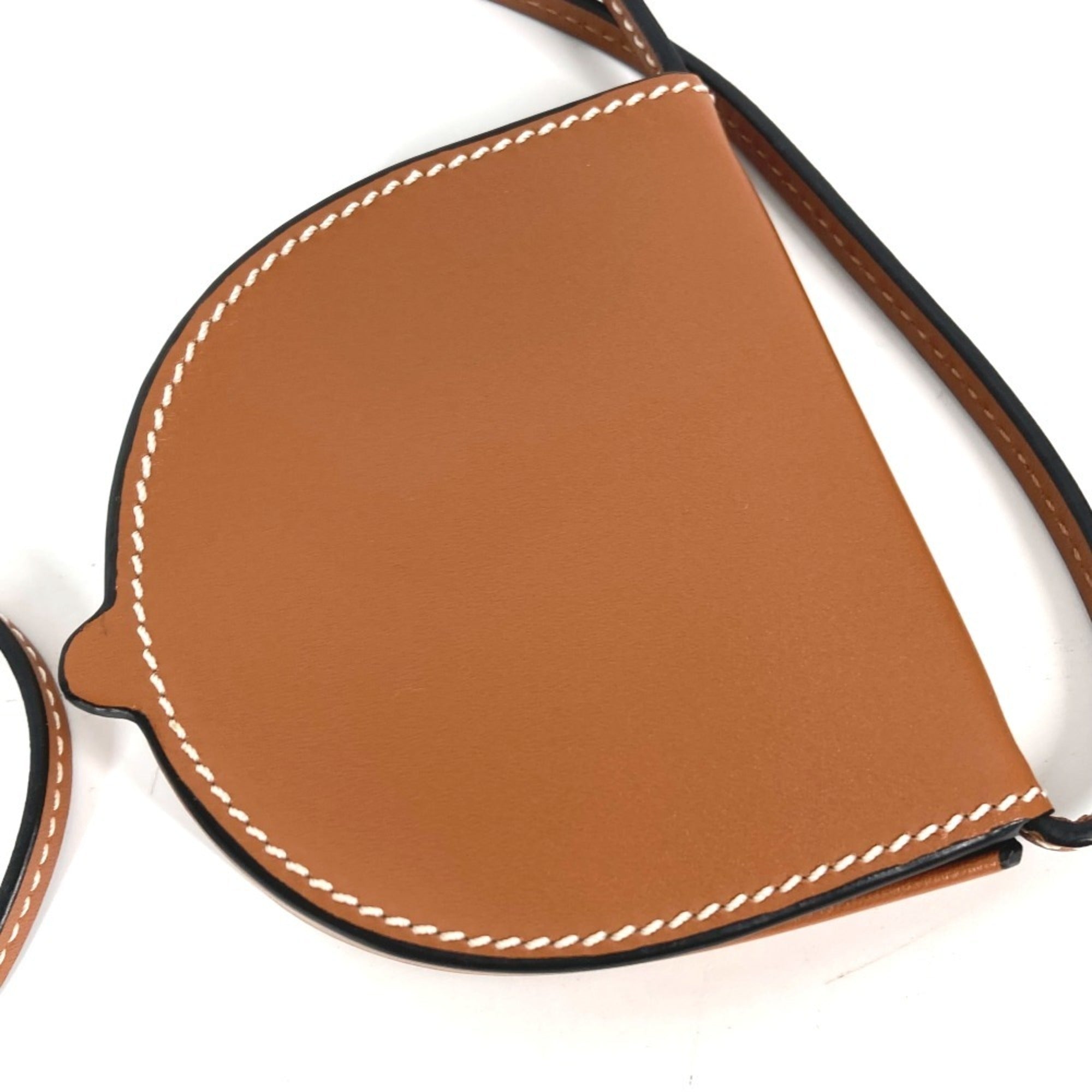 Loewe Brown Leather Coin Purse/Coin Case (Pre-Owned)