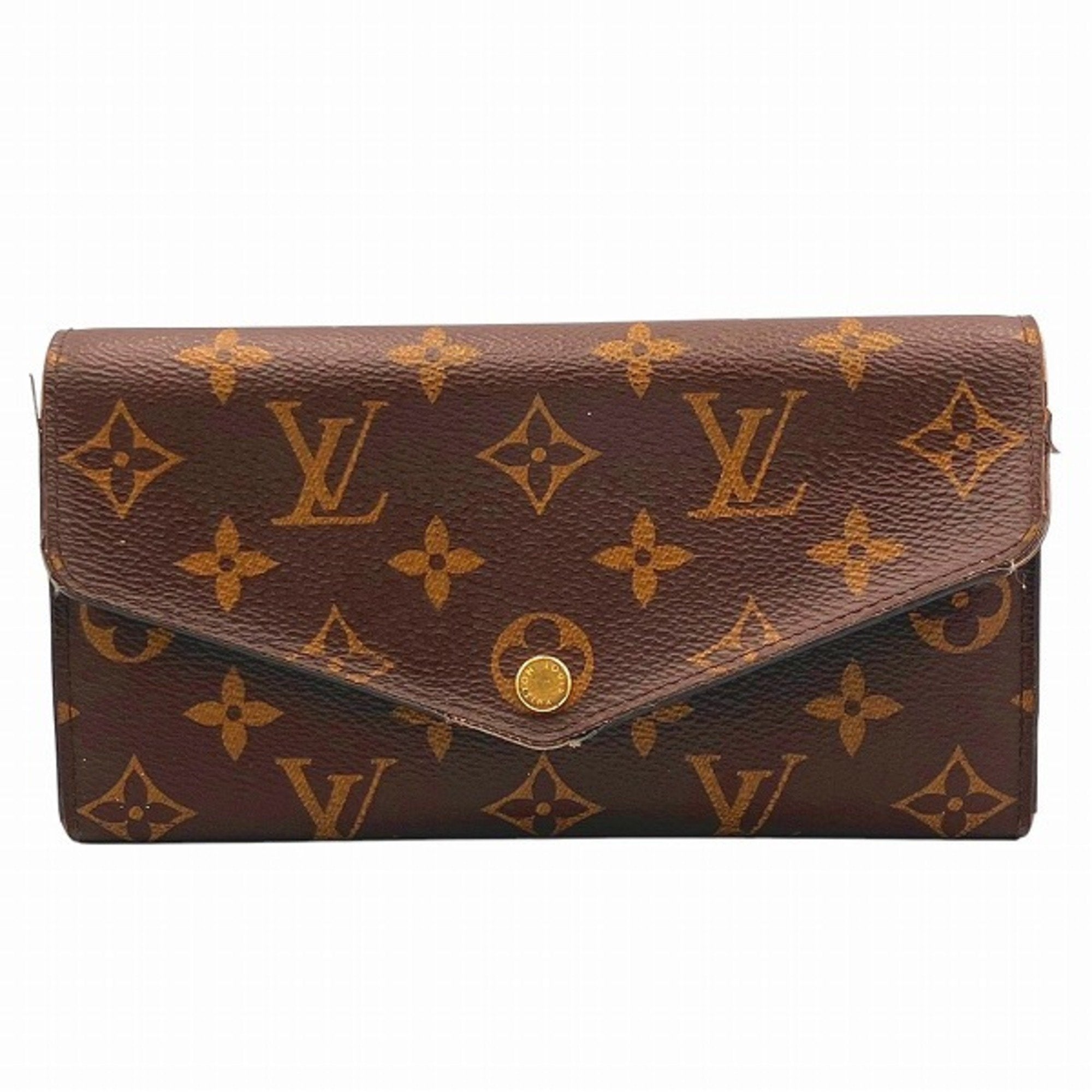 Louis Vuitton Monogram Brown Monogram Long Wallet (Bi-Fold) (Pre-Owned)
