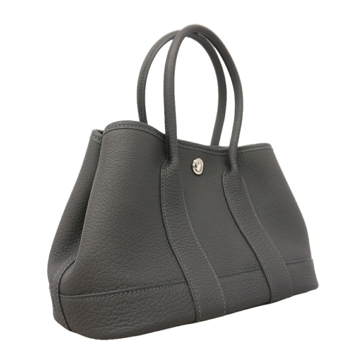 Hermes Gray Negonda Leather Handbag (Pre-Owned)
