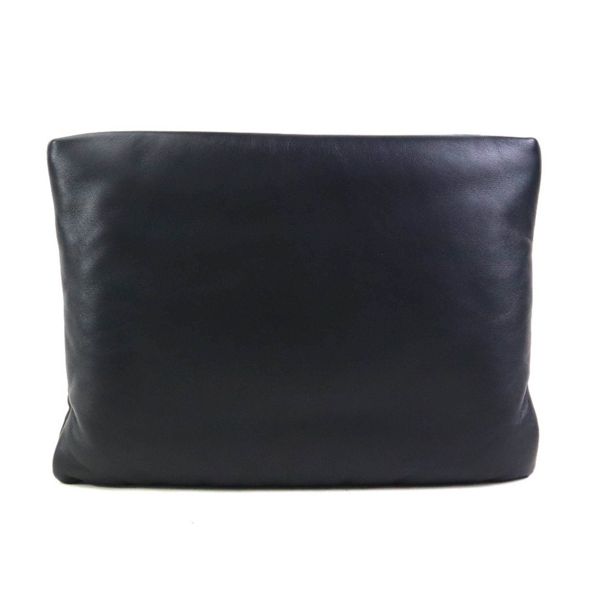 Saint Laurent Black Leather Clutch Bag (Pre-Owned)