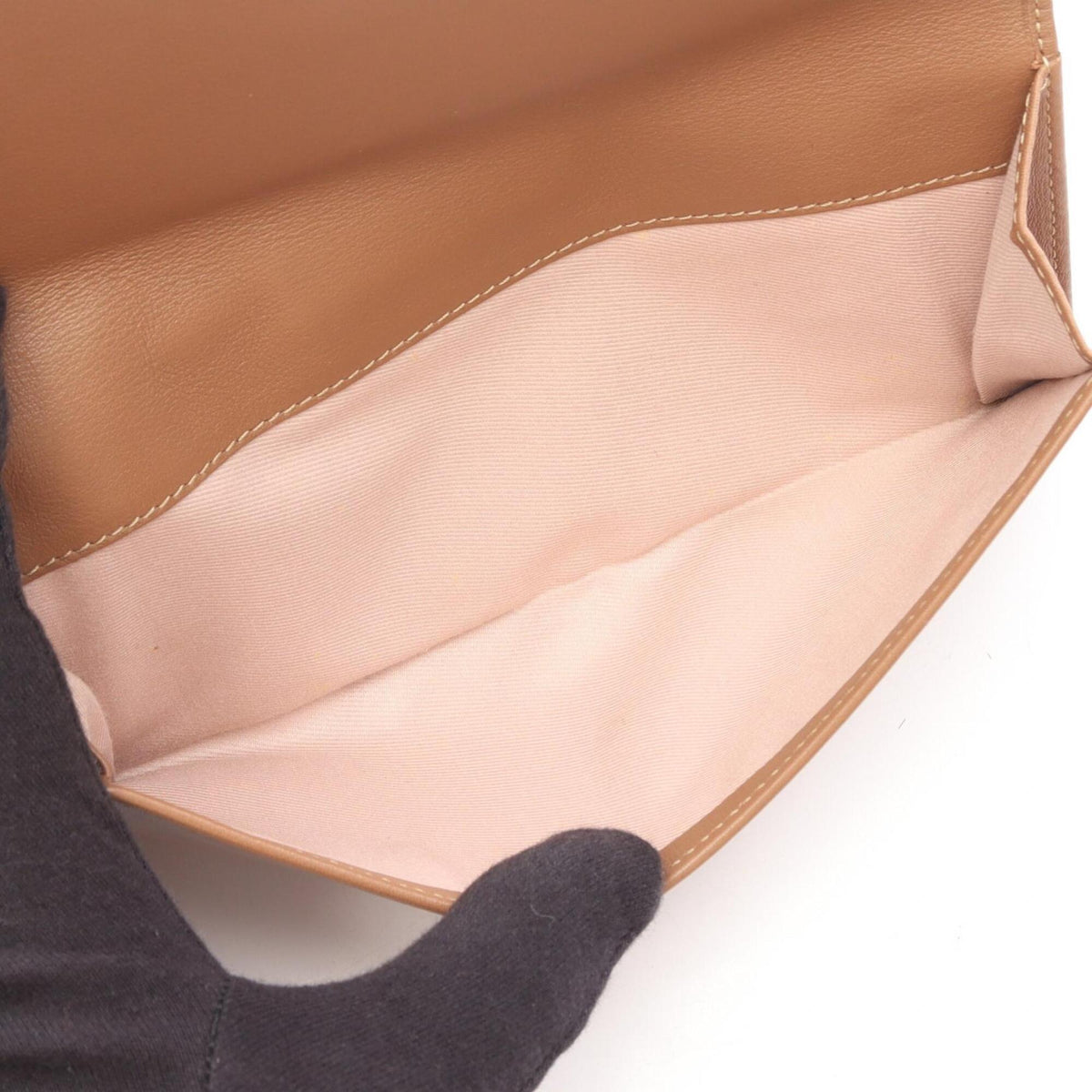 Bvlgari Brown Leather Long Wallet (Bi-Fold) (Pre-Owned)