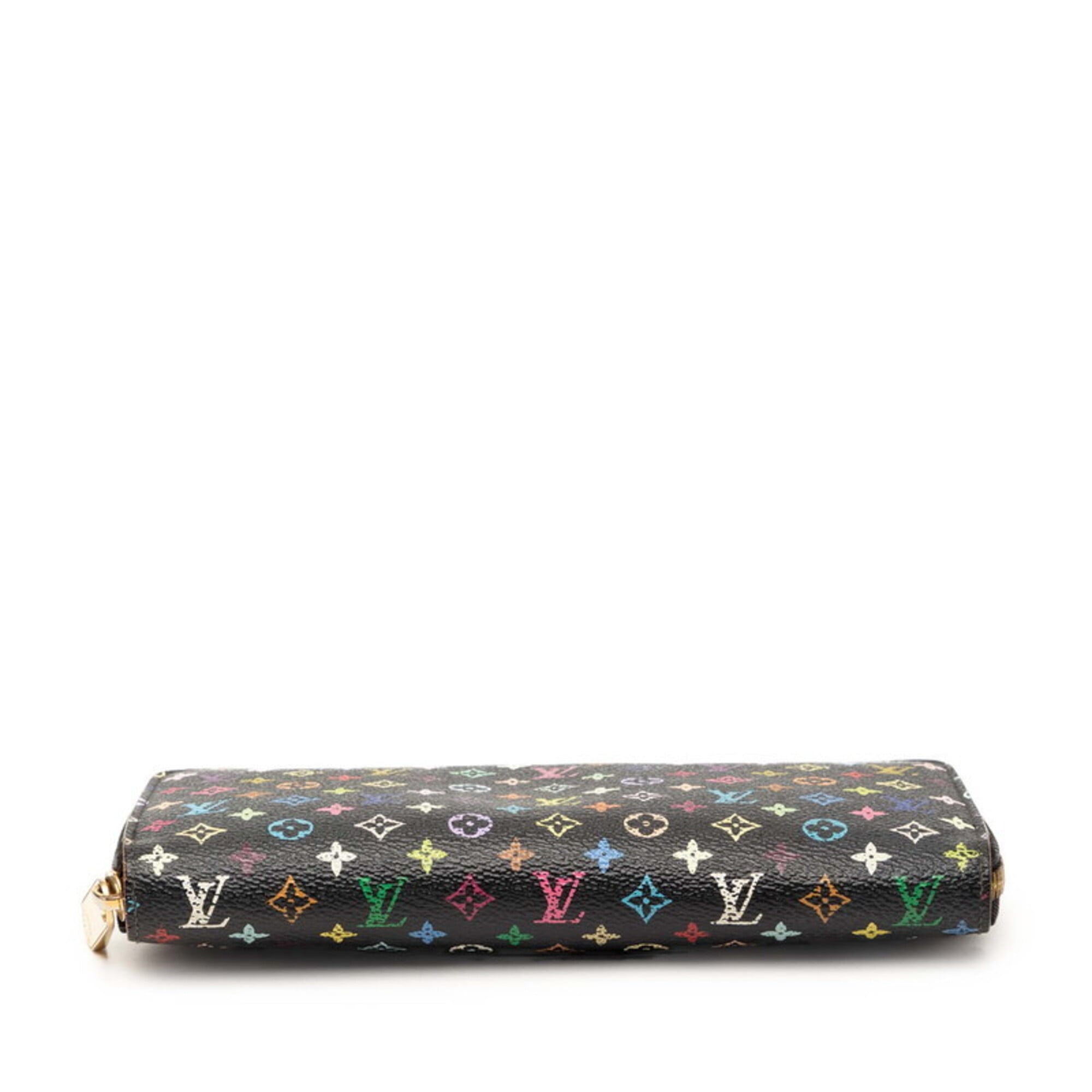 Louis Vuitton Monogram Multicolore Black Multi-Color Pvc Leather Long Wallet (Bi-Fold) (Pre-Owned)