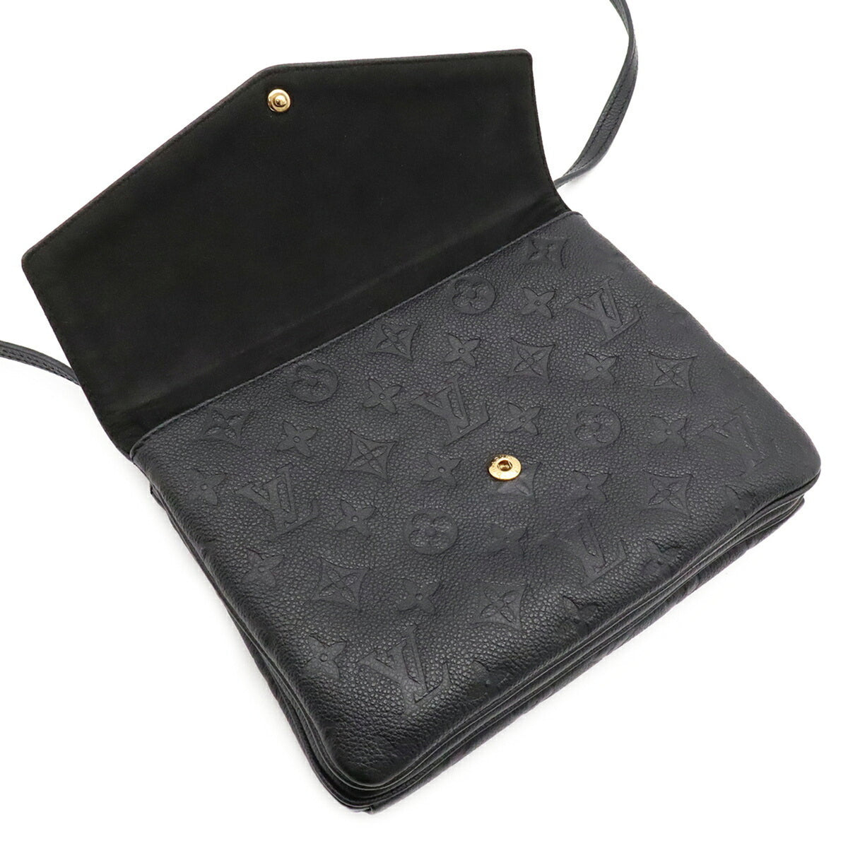 Louis Vuitton Noir Monogram Empreinte Leather Pochette Shoulder Bag (Pre-Owned)
