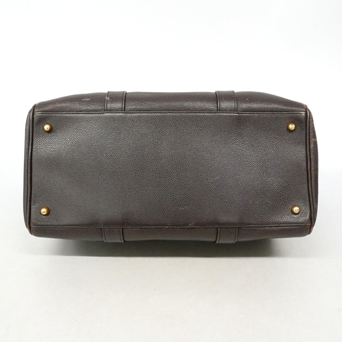 Chanel Brown Grained Calfskin Boston Bag (Pre-Owned)