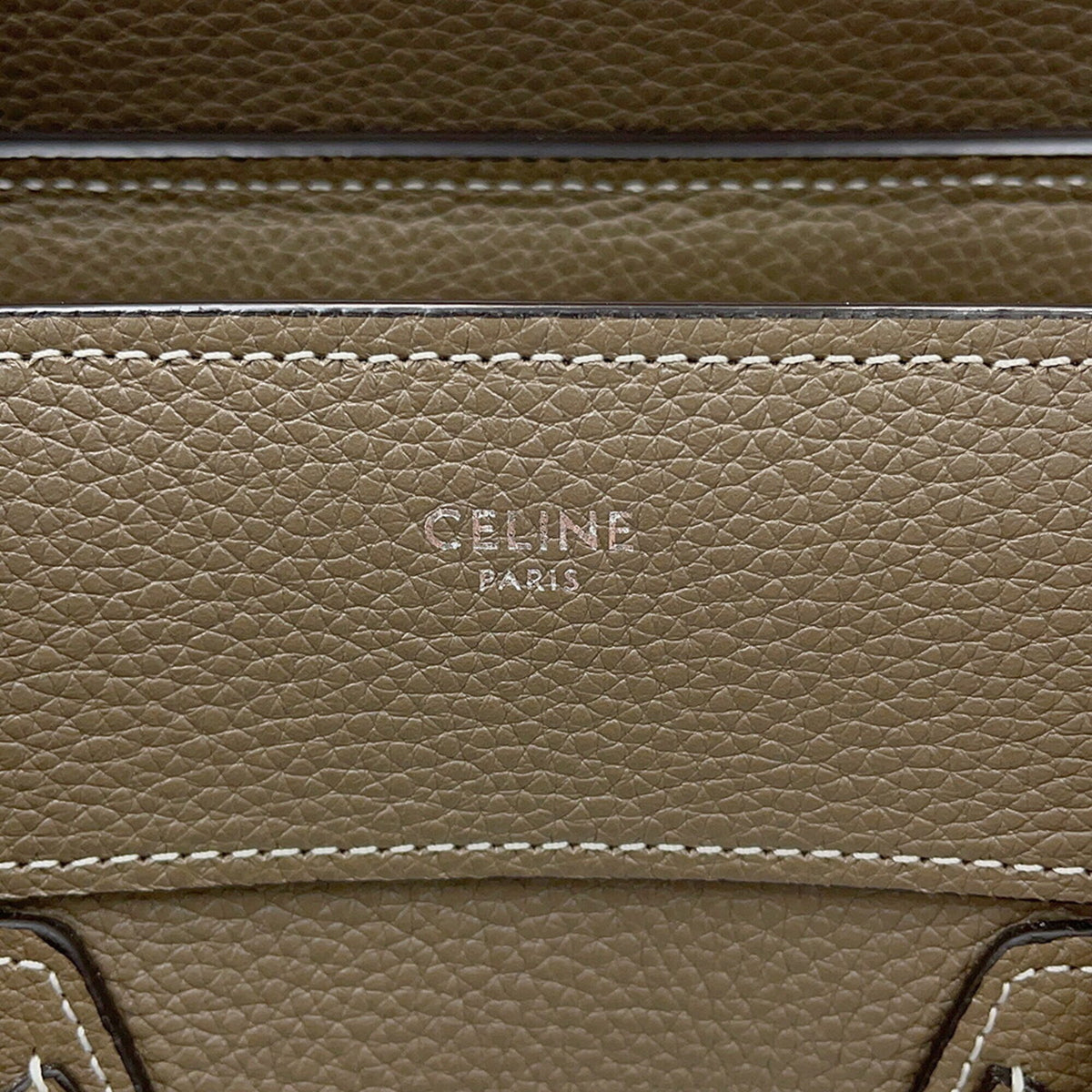 Celine Grayish Leather Handbag (Pre-Owned)