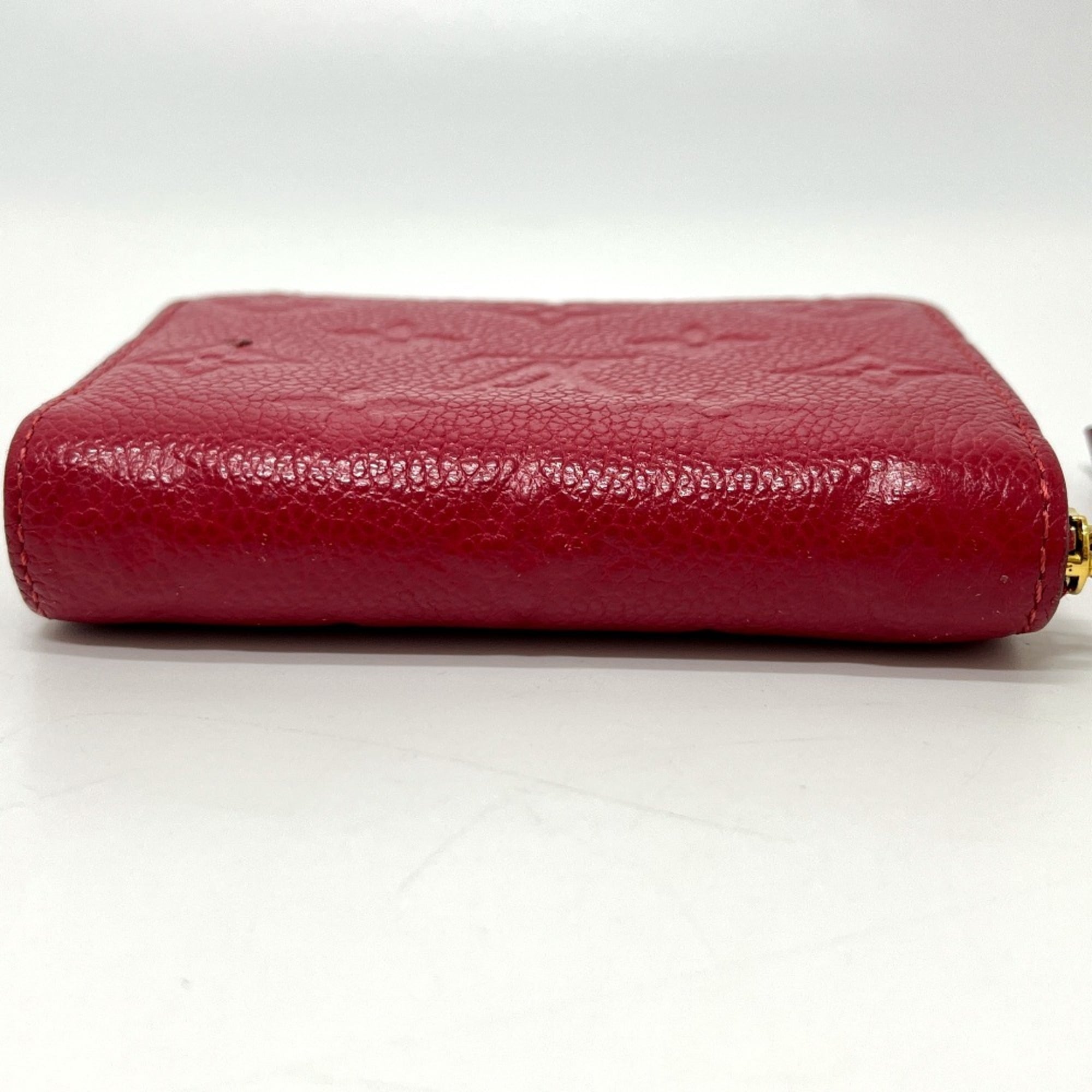 Louis Vuitton Monogram Empreinte Red Color Monogram Empreinte Coin Purse/Coin Case (Pre-Owned)