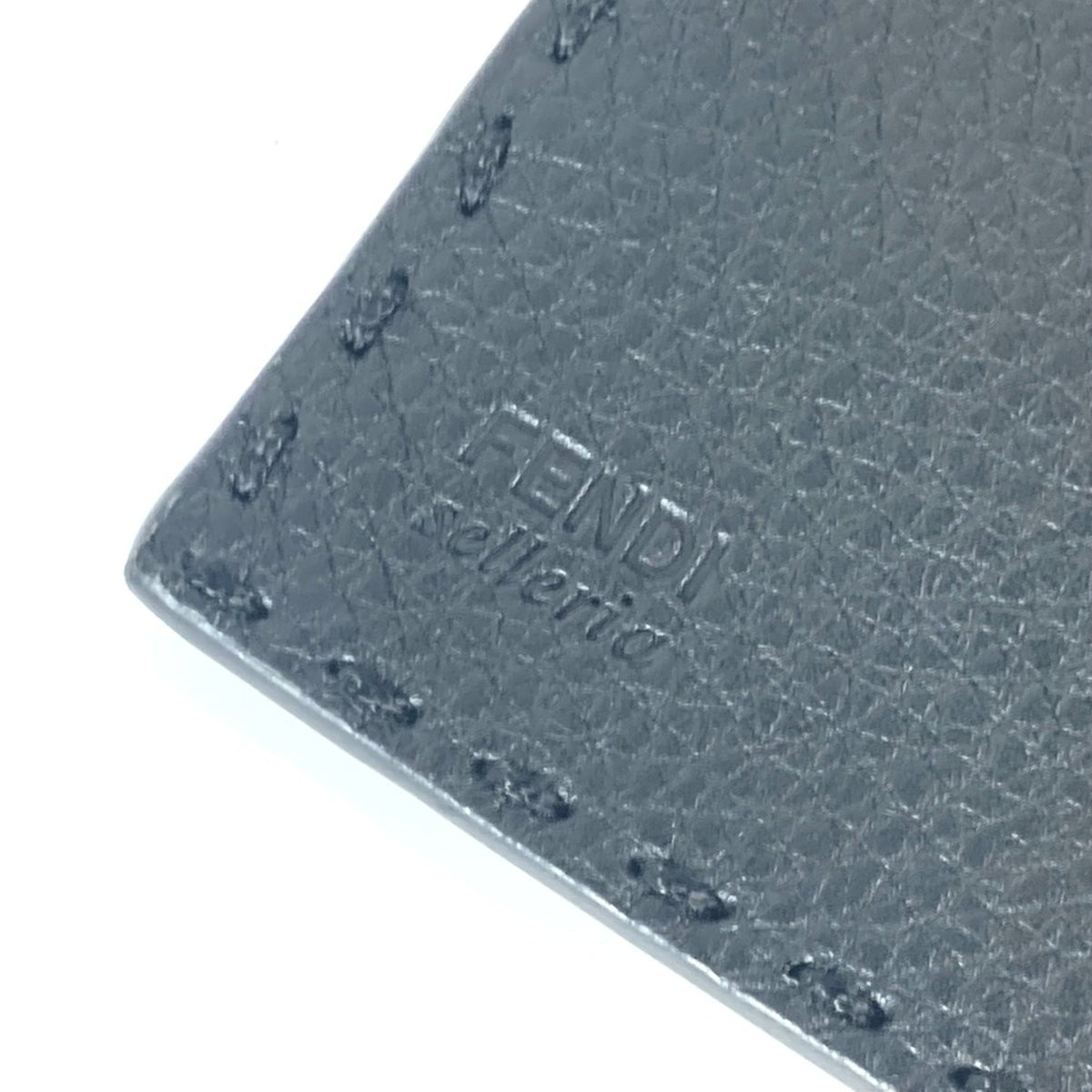 Fendi Black Leather Long Wallet (Bi-Fold) (Pre-Owned)