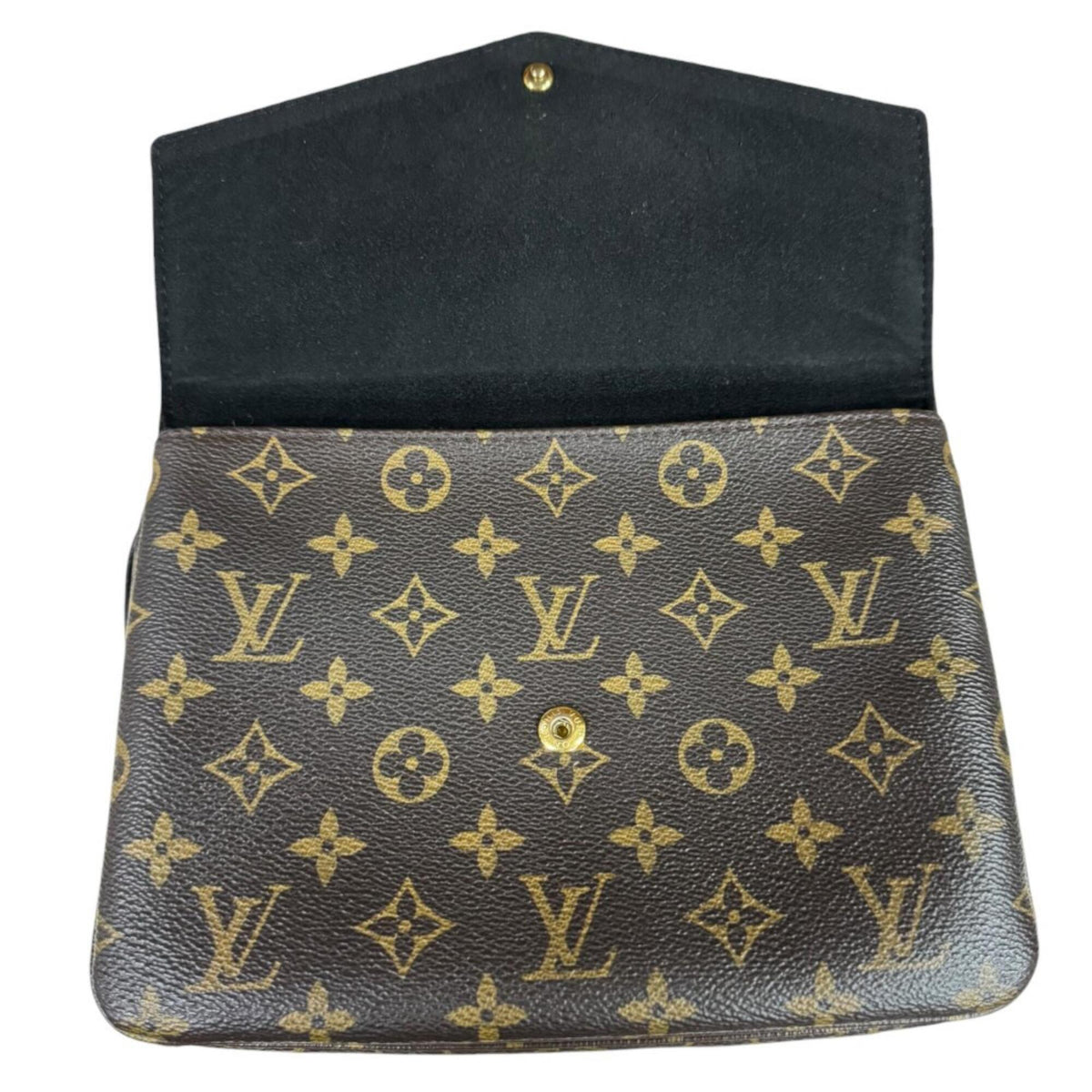 Louis Vuitton Black Brown Noir Monogram Canvas Shoulder Bag (Pre-Owned)