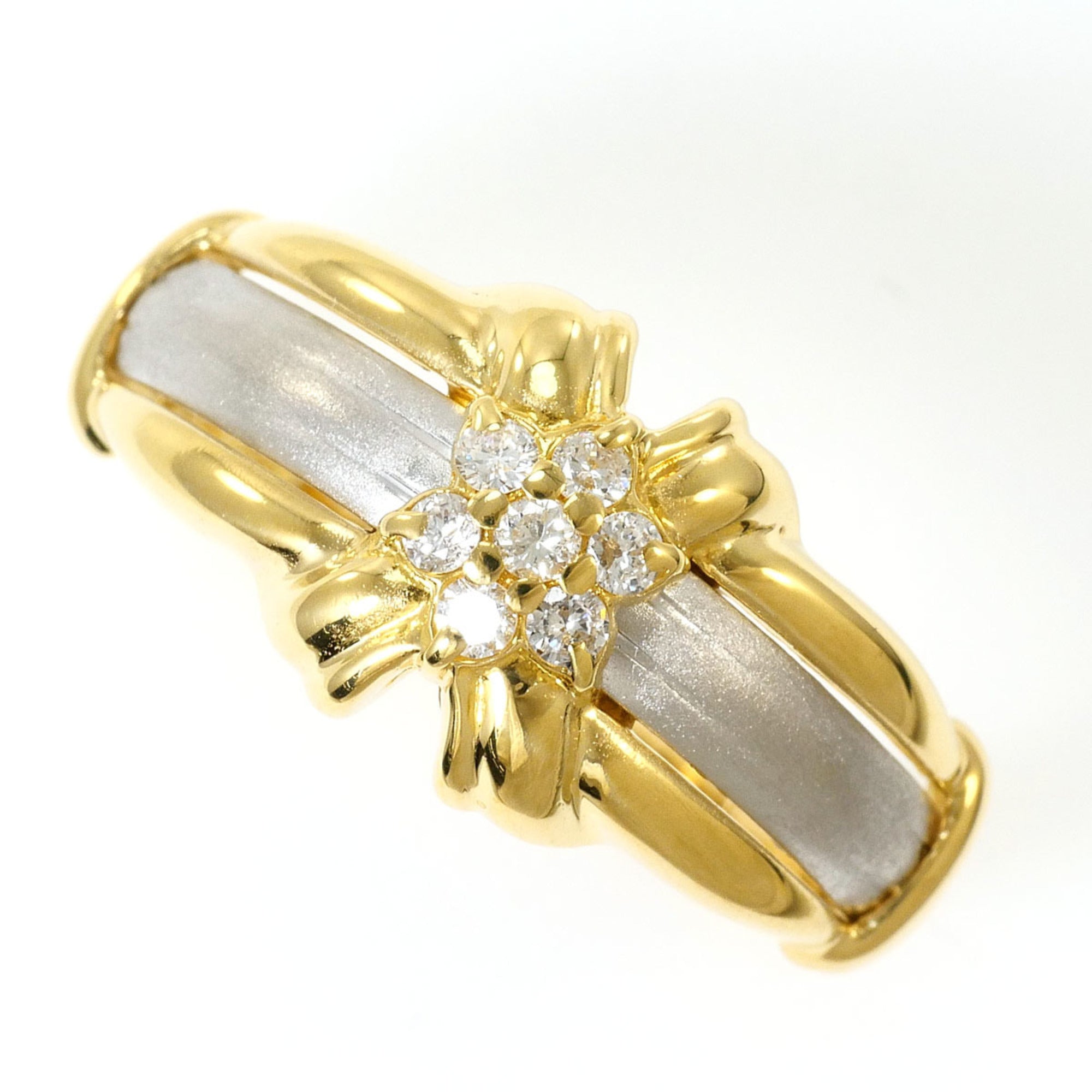Unbranded Platinum Yellow Gold Yellow Gold (18K) Platinum 900 Band Ring (Pre-Owned)