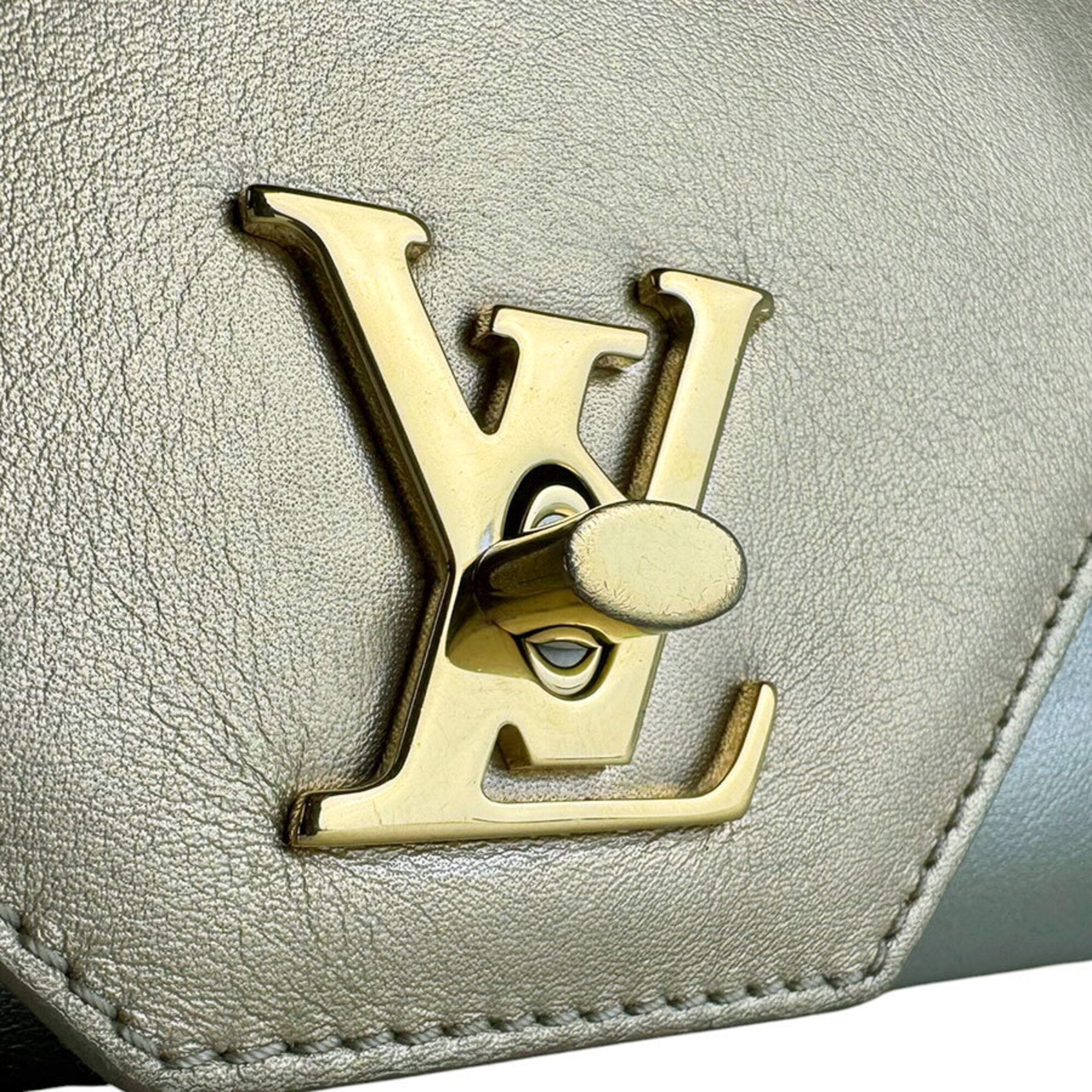 Louis Vuitton Metallic Gold Leather Shoulder Bag (Pre-Owned)