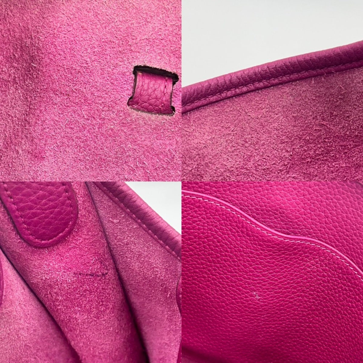 Hermes Pink Purple Leather Shoulder Bag (Pre-Owned)