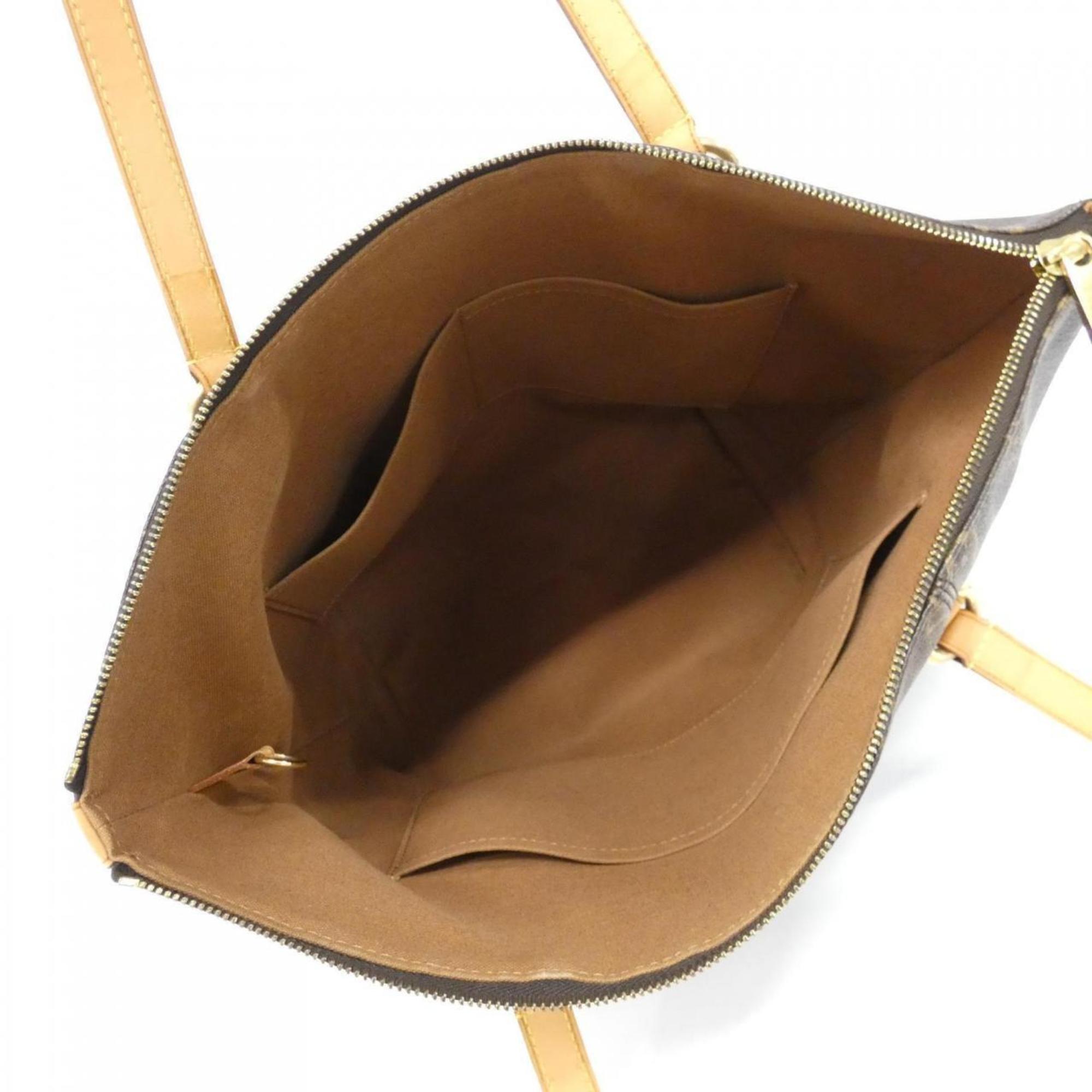 Louis Vuitton Brown Coated Canvas Handbag (Pre-Owned)