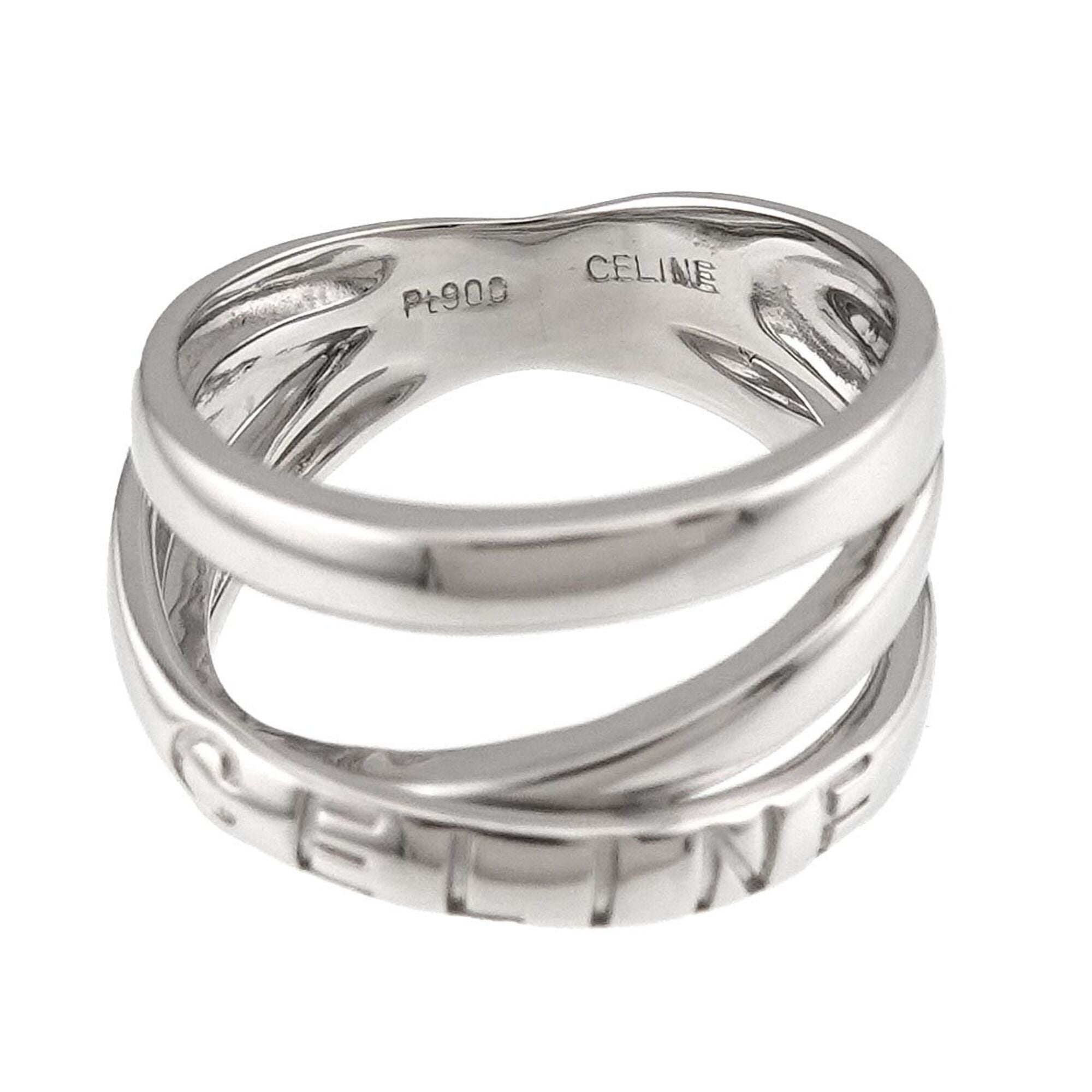 Celine Platinum 900 Band Ring (Pre-Owned)