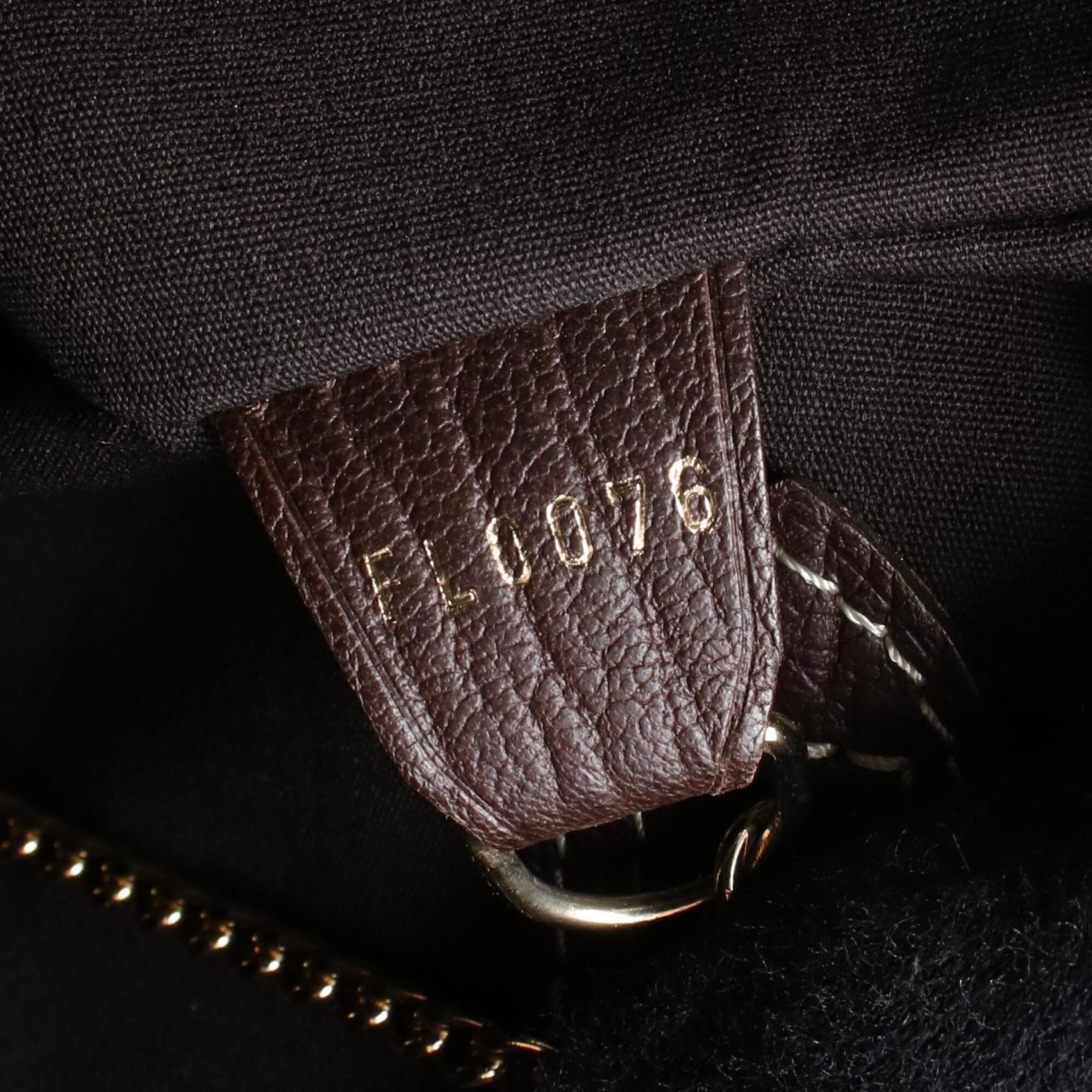 Louis Vuitton Brown Ebene Canvas Monogram Mini Leather Handbag Tote Bag (Pre-Owned)